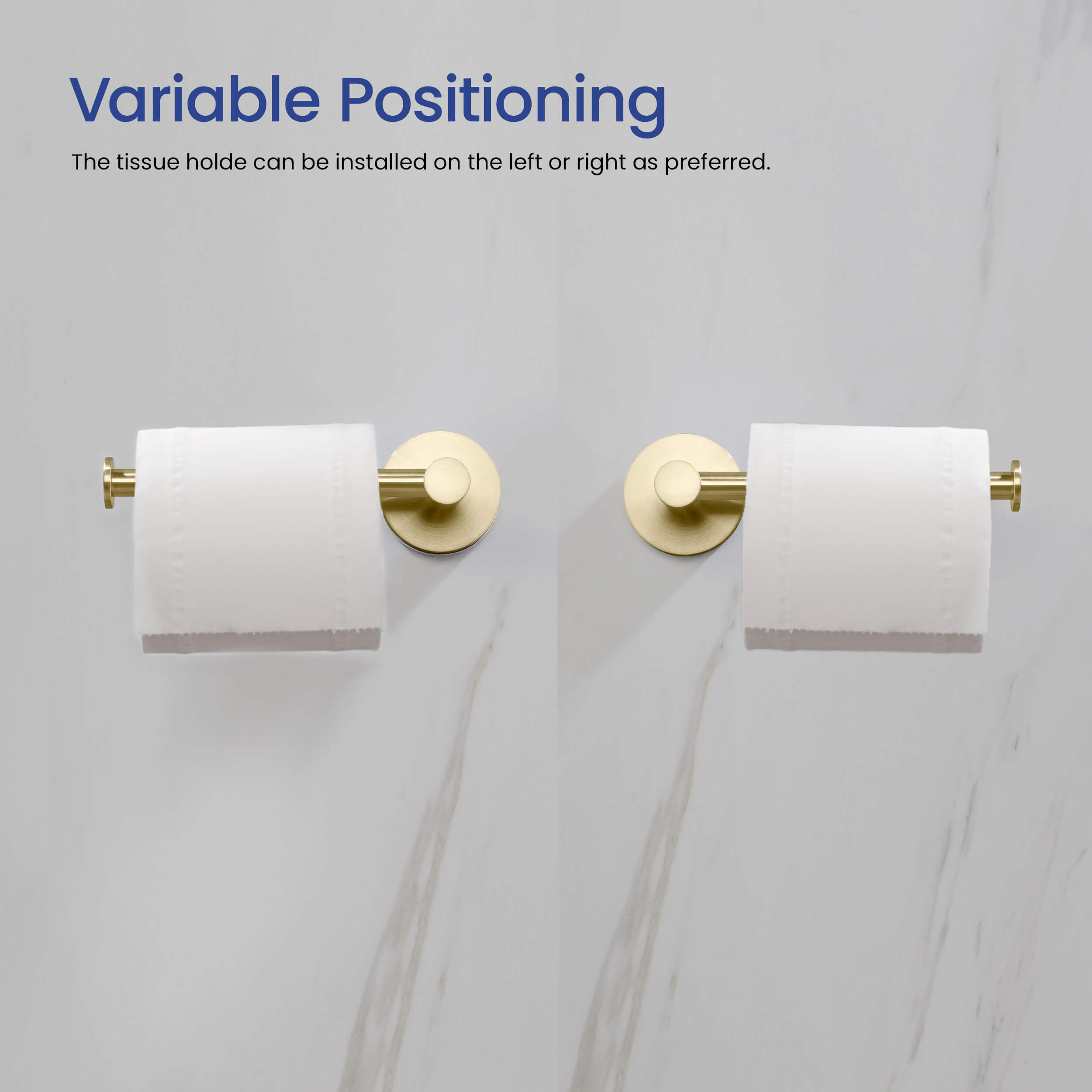 Circular 2-Piece Bathroom Hardware Set - C-KBA14-2-1