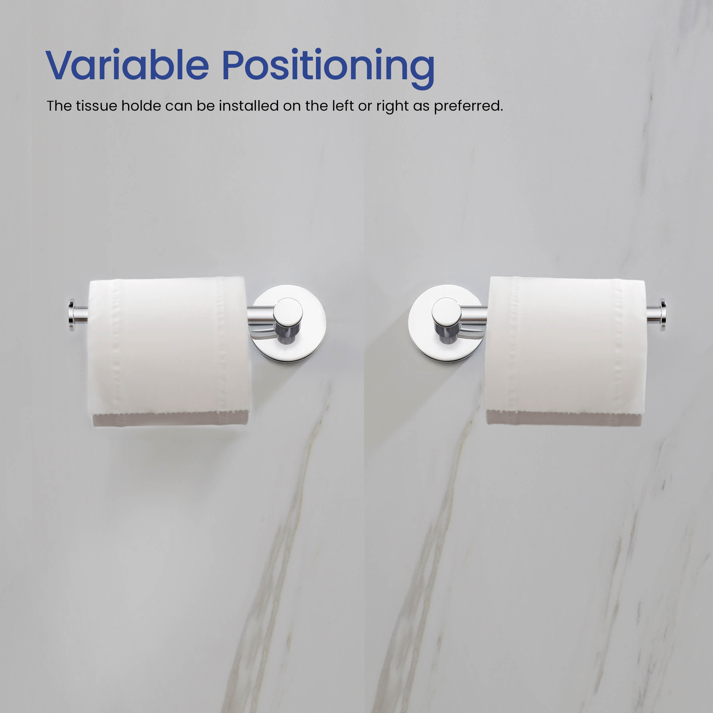 Circular 2-Piece Bathroom Hardware Set - C-KBA14-2-1