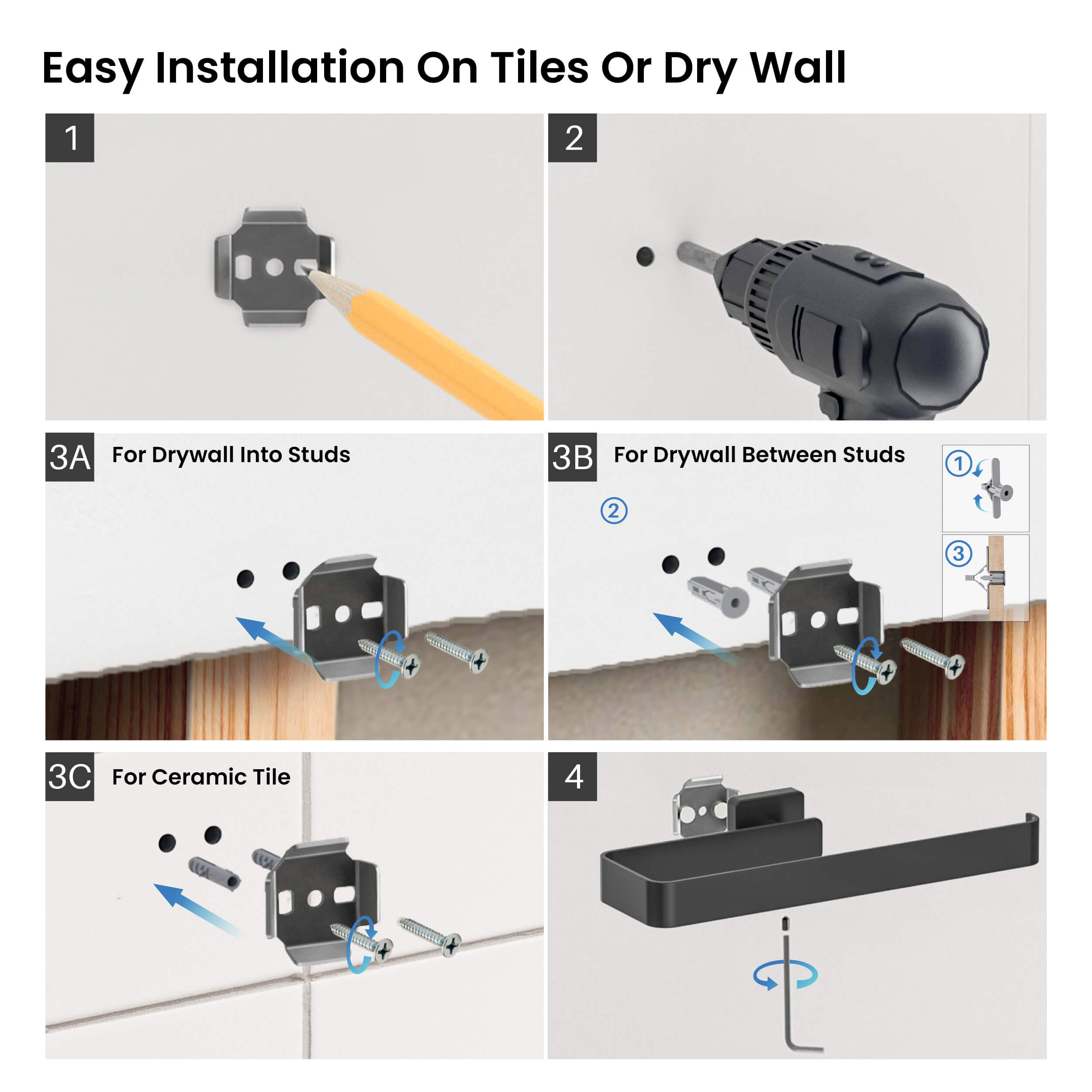 Blaze 2-Piece Bathroom Hardware Set - C-KBA16-2-1