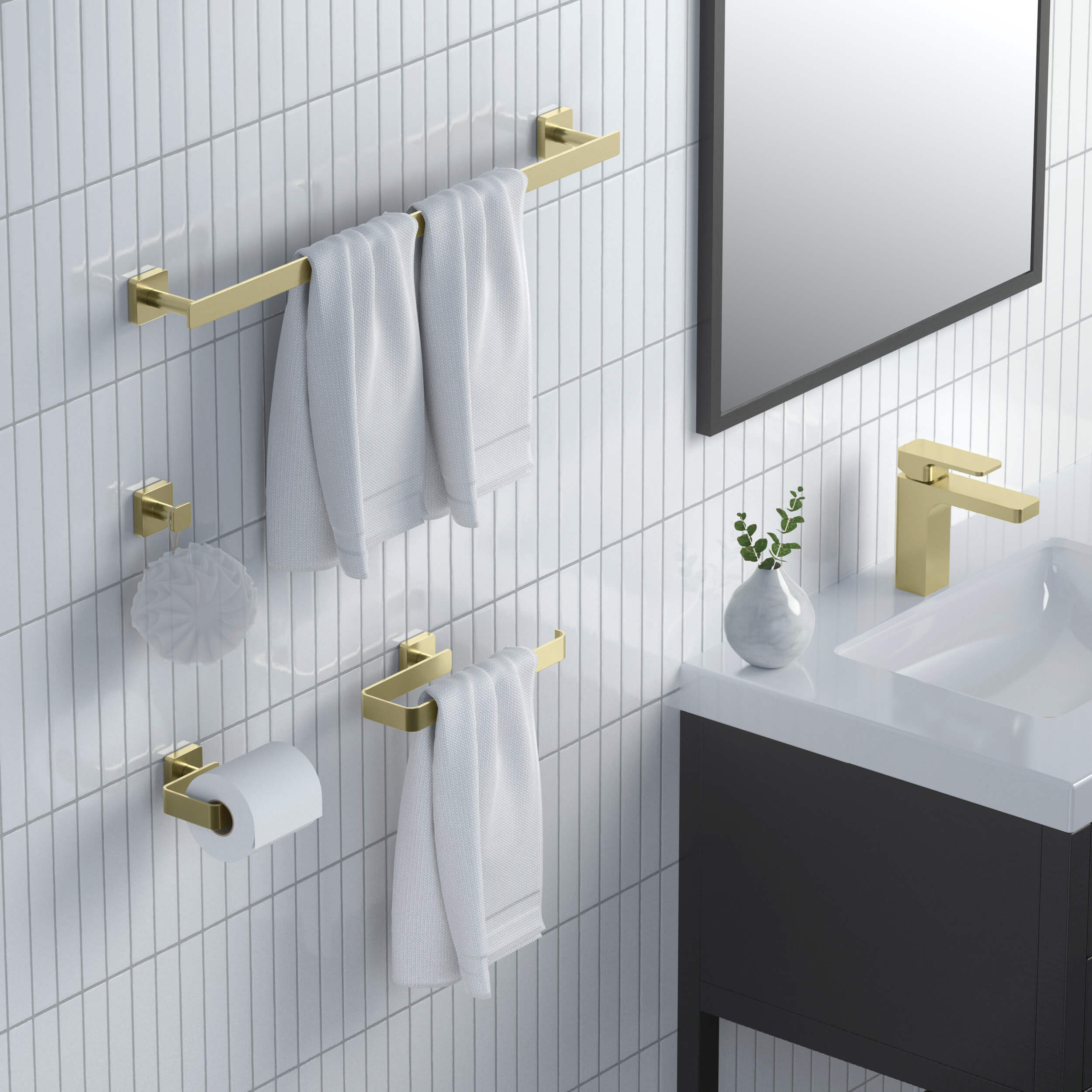 Blaze 4-Piece Bathroom Hardware Set - C-KBA16-4