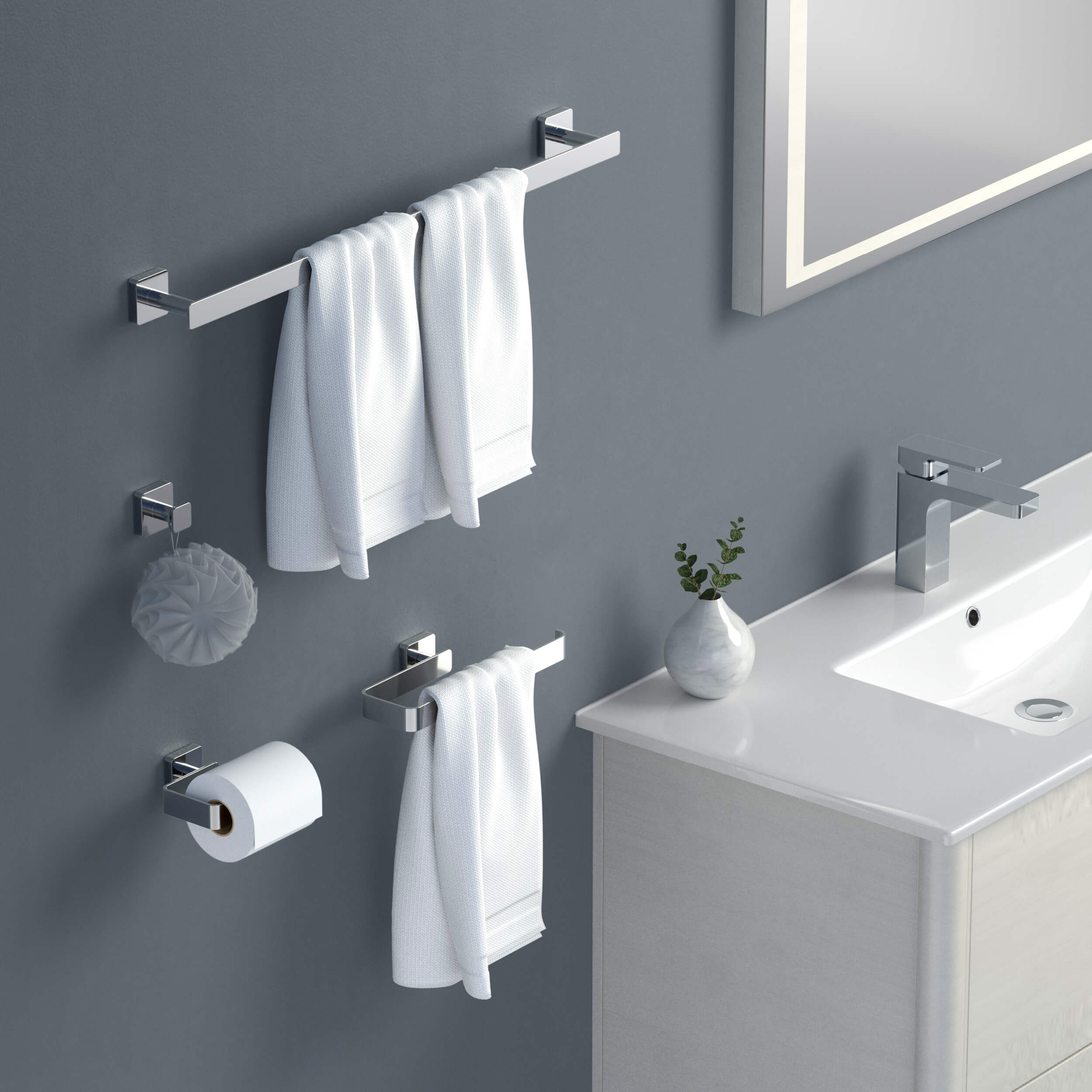 Blaze 4-Piece Bathroom Hardware Set - C-KBA16-4