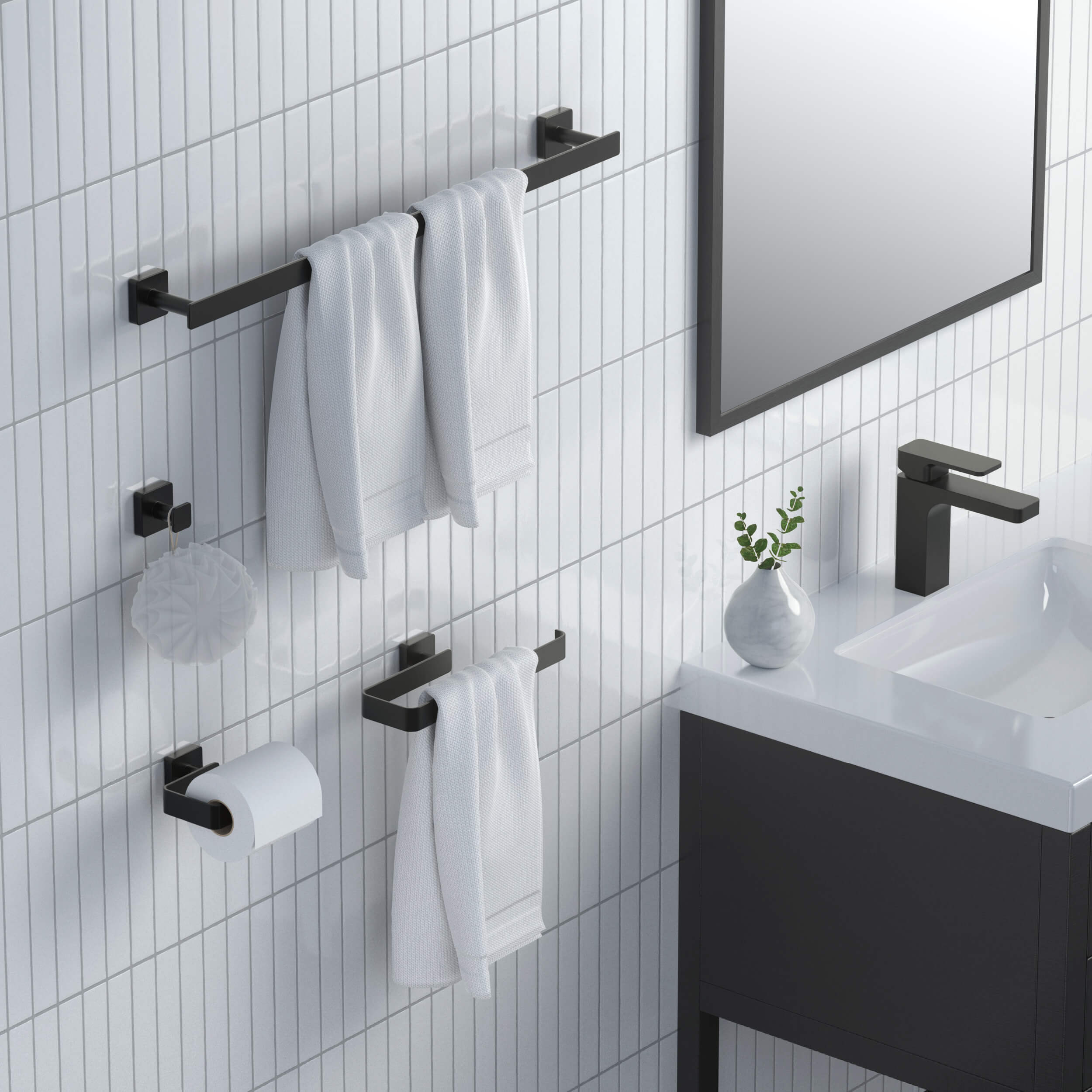 Blaze 4-Piece Bathroom Hardware Set - C-KBA16-4