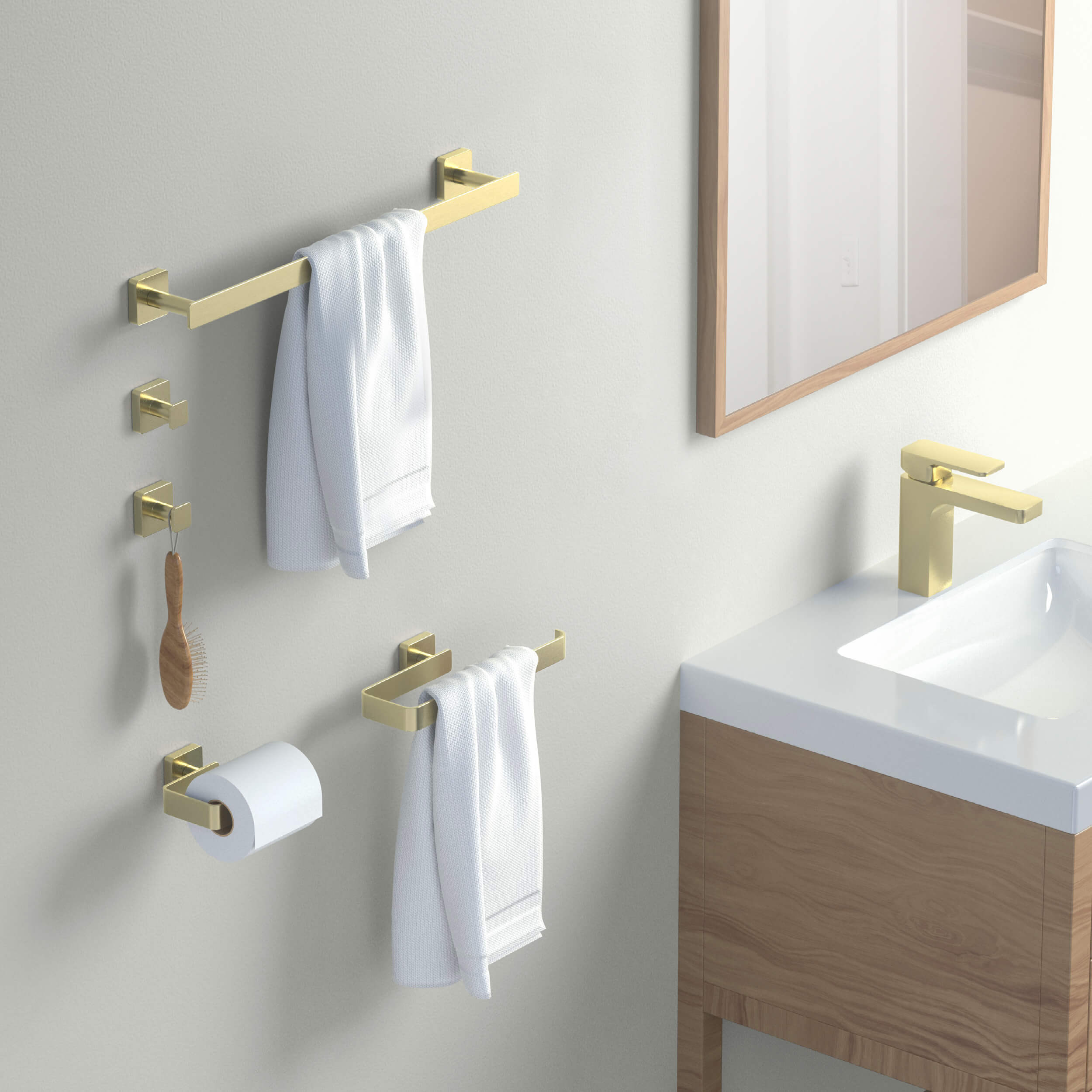 Blaze 5-Piece Bathroom Hardware Set - C-KBA16-5-1