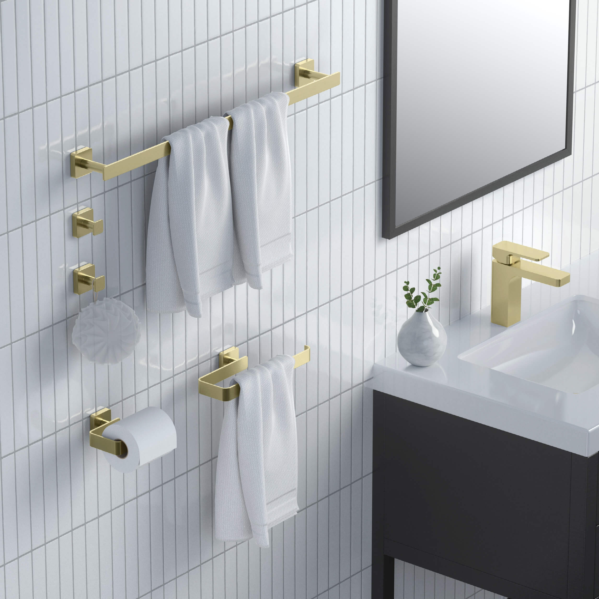 Blaze 5-Piece Bathroom Hardware Set - C-KBA16-5