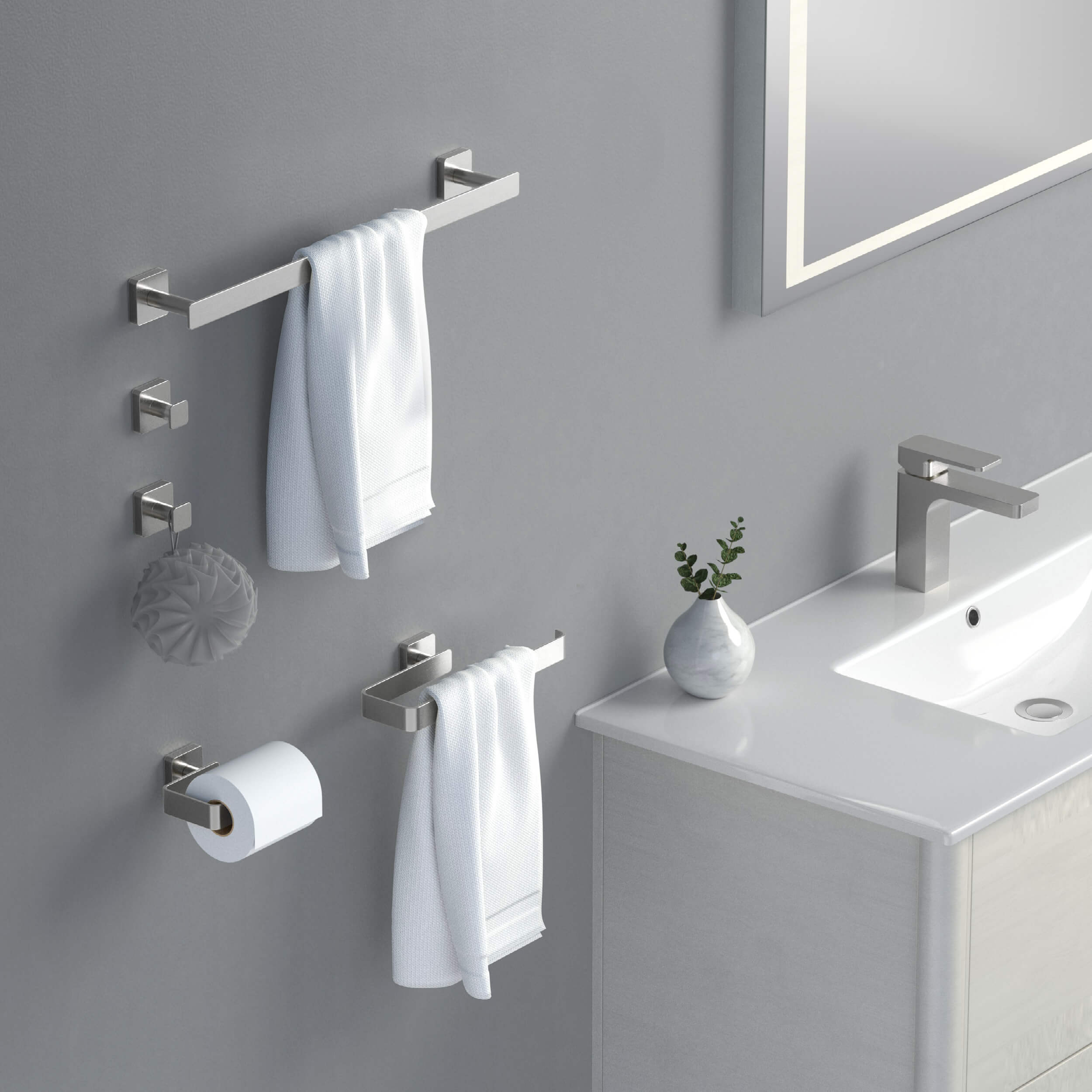 Blaze 5-Piece Bathroom Hardware Set - C-KBA16-5-1