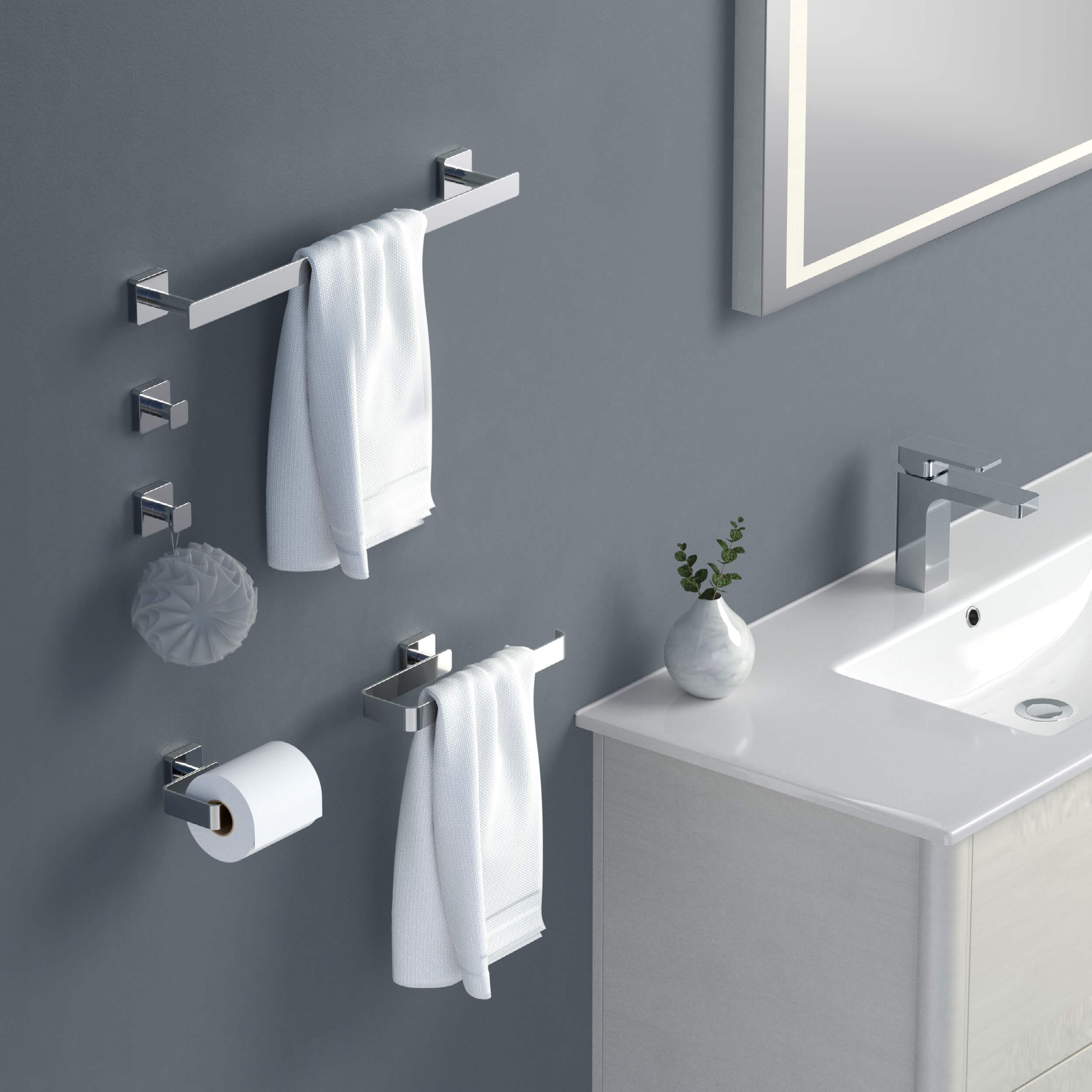 Blaze 5-Piece Bathroom Hardware Set - C-KBA16-5-1