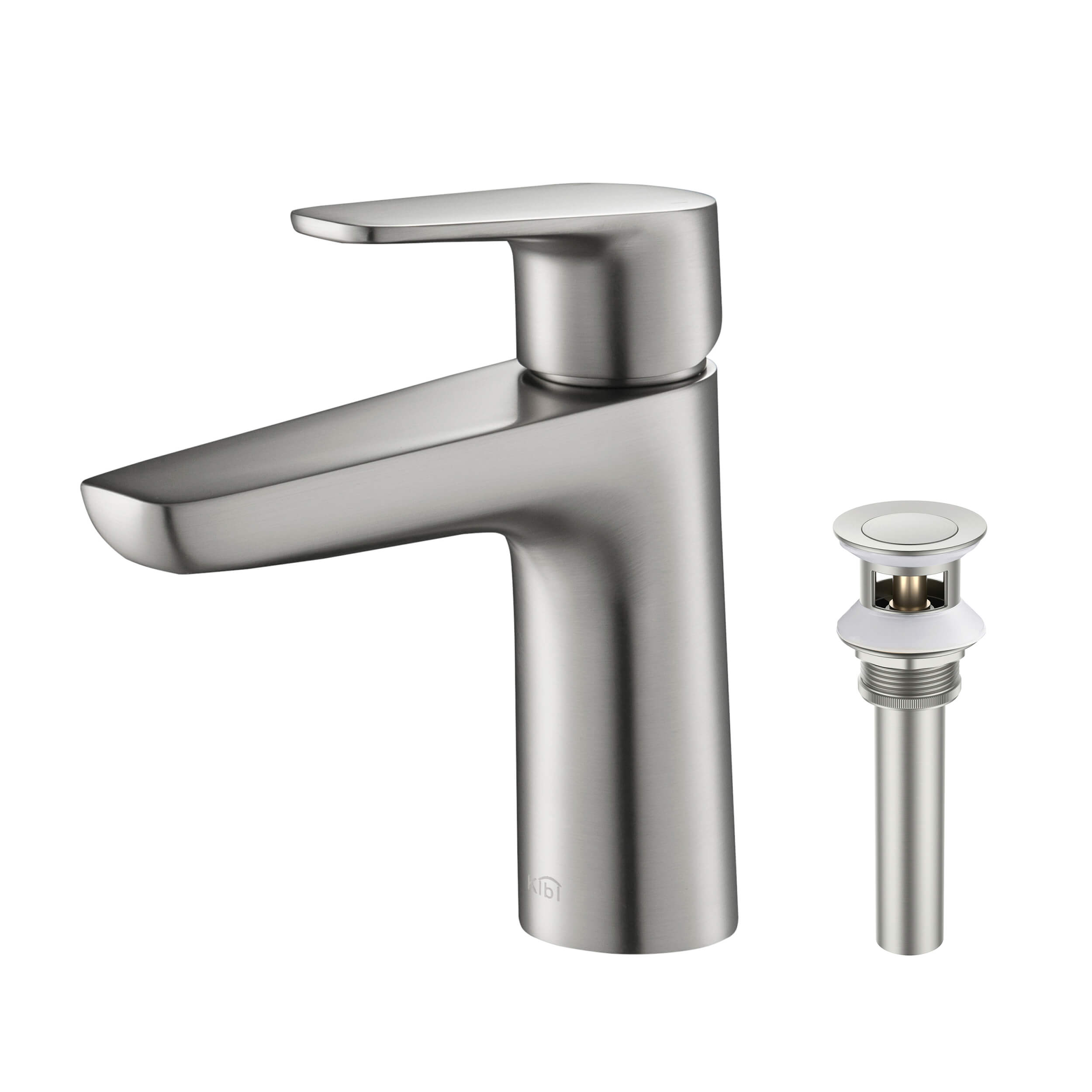 Harmony Single Handle Bathroom Vanity Sink Faucet with Pop Up Drain C-KBF1011-KPW100