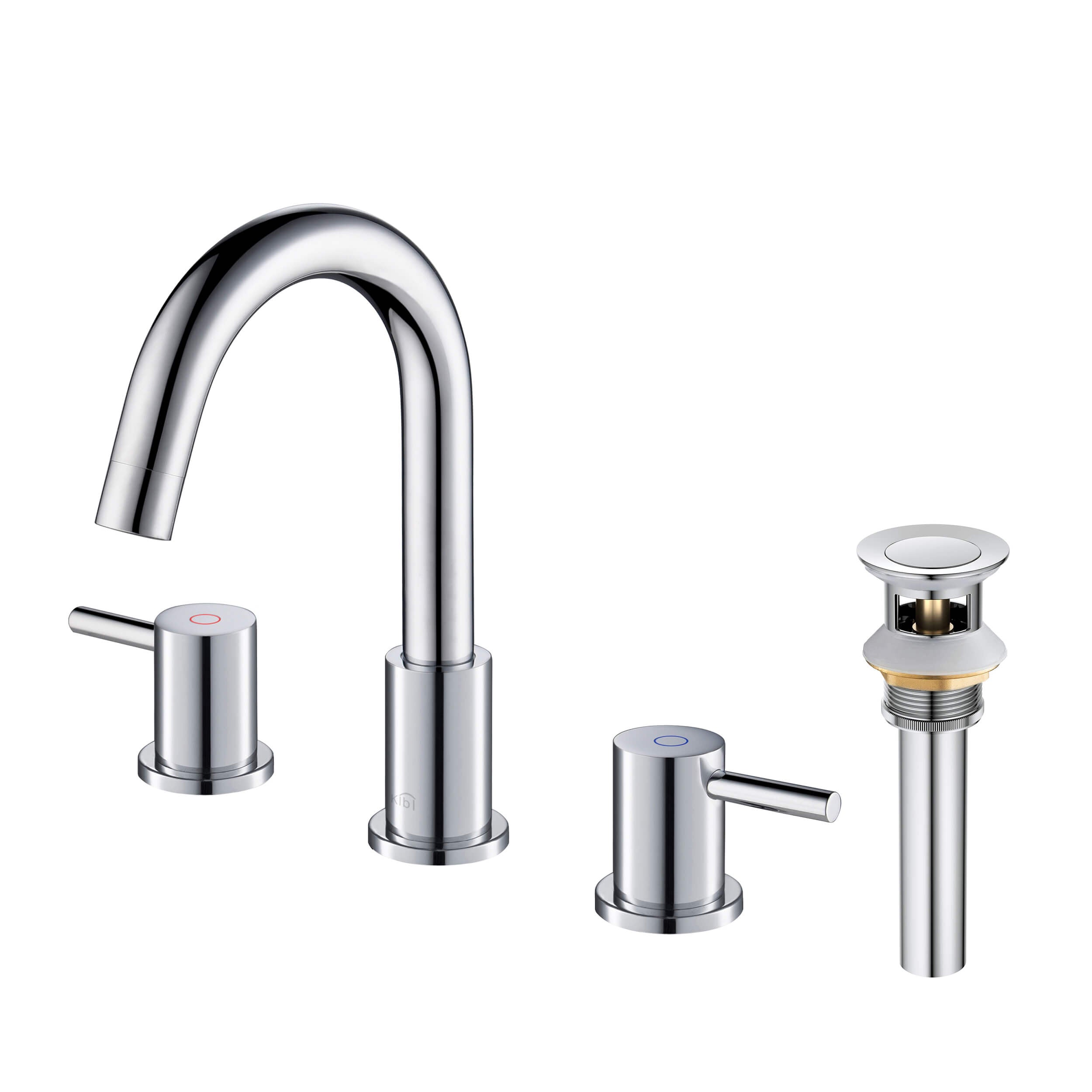 Circular 8″ Widespread Bathroom Sink Faucet with Drain Assembly – KBF1016