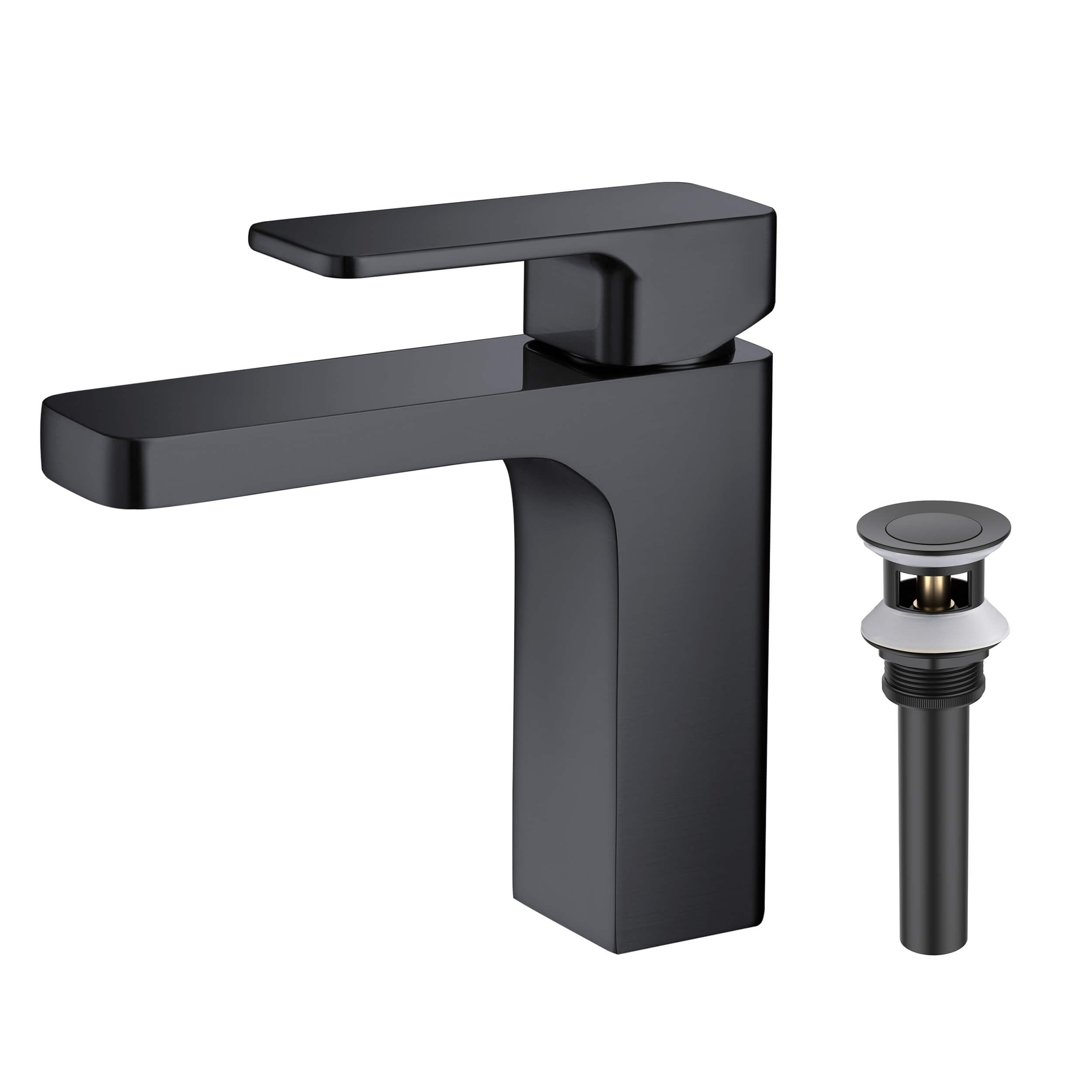 Blaze Single Handle Bathroom Vanity Sink Faucet with Pop Up Drain C-KBF1017-KPW100