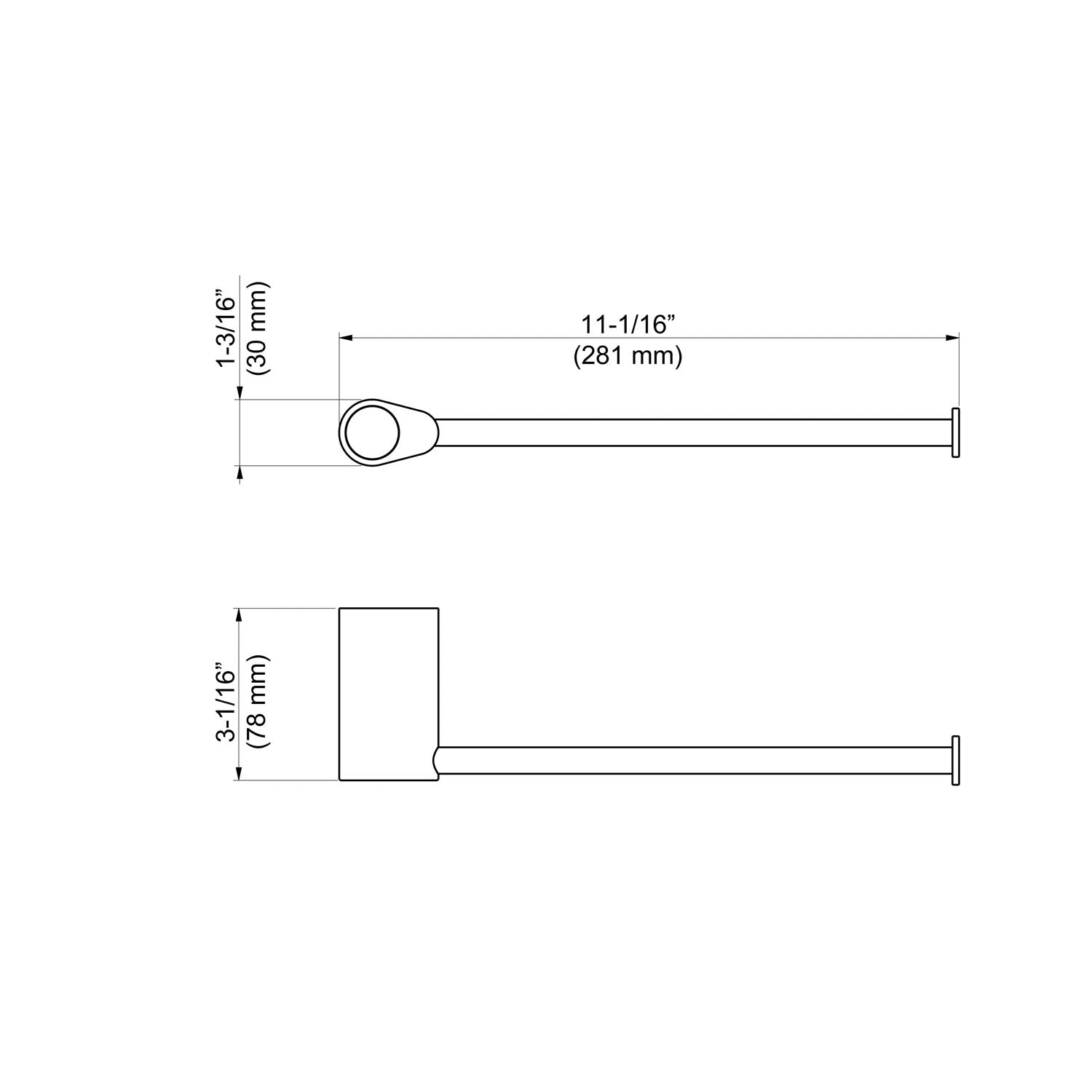 Volcano 11 Inch Wall Mounted Towel Holder KBA1303