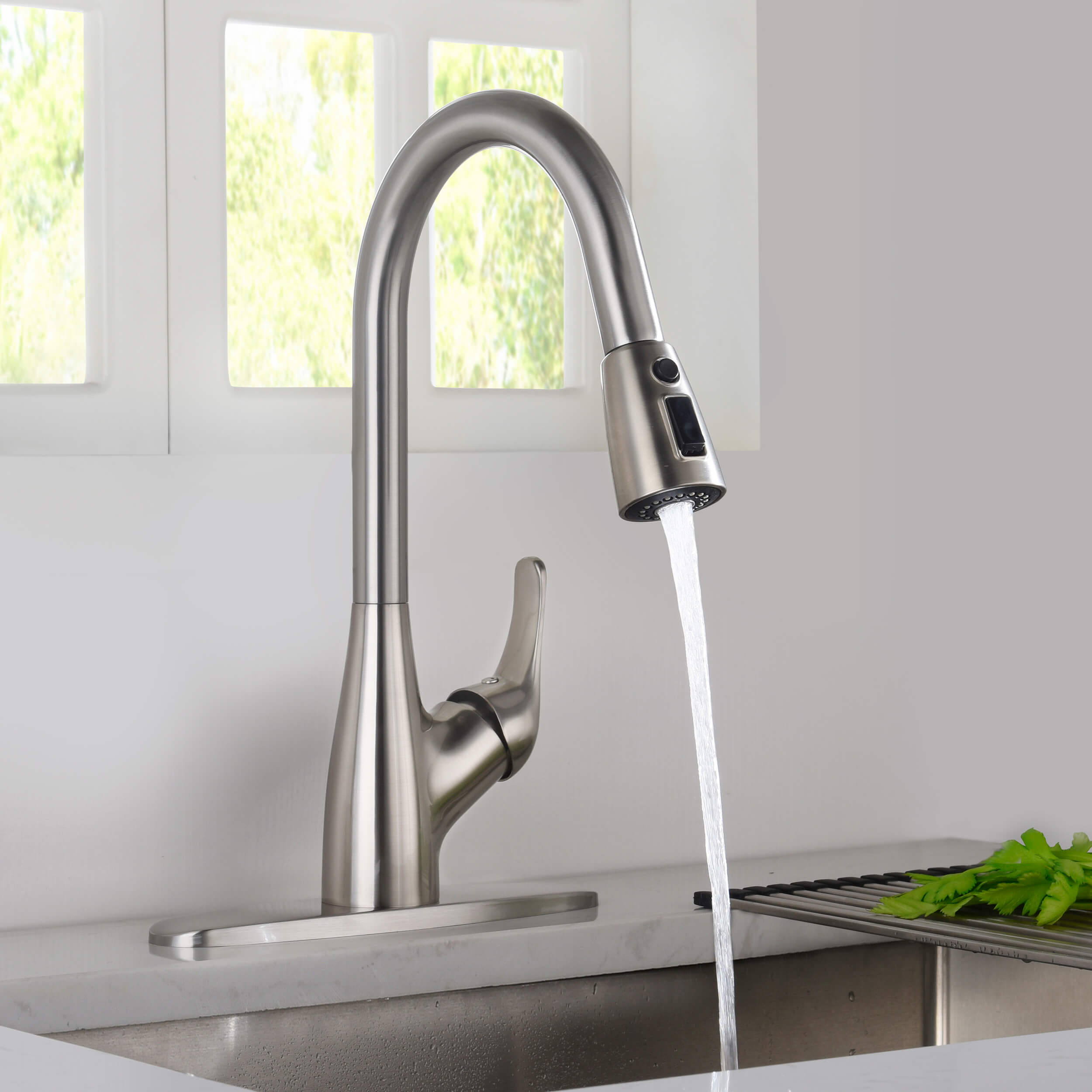 Single Handle Pull Down Kitchen Faucet - F101