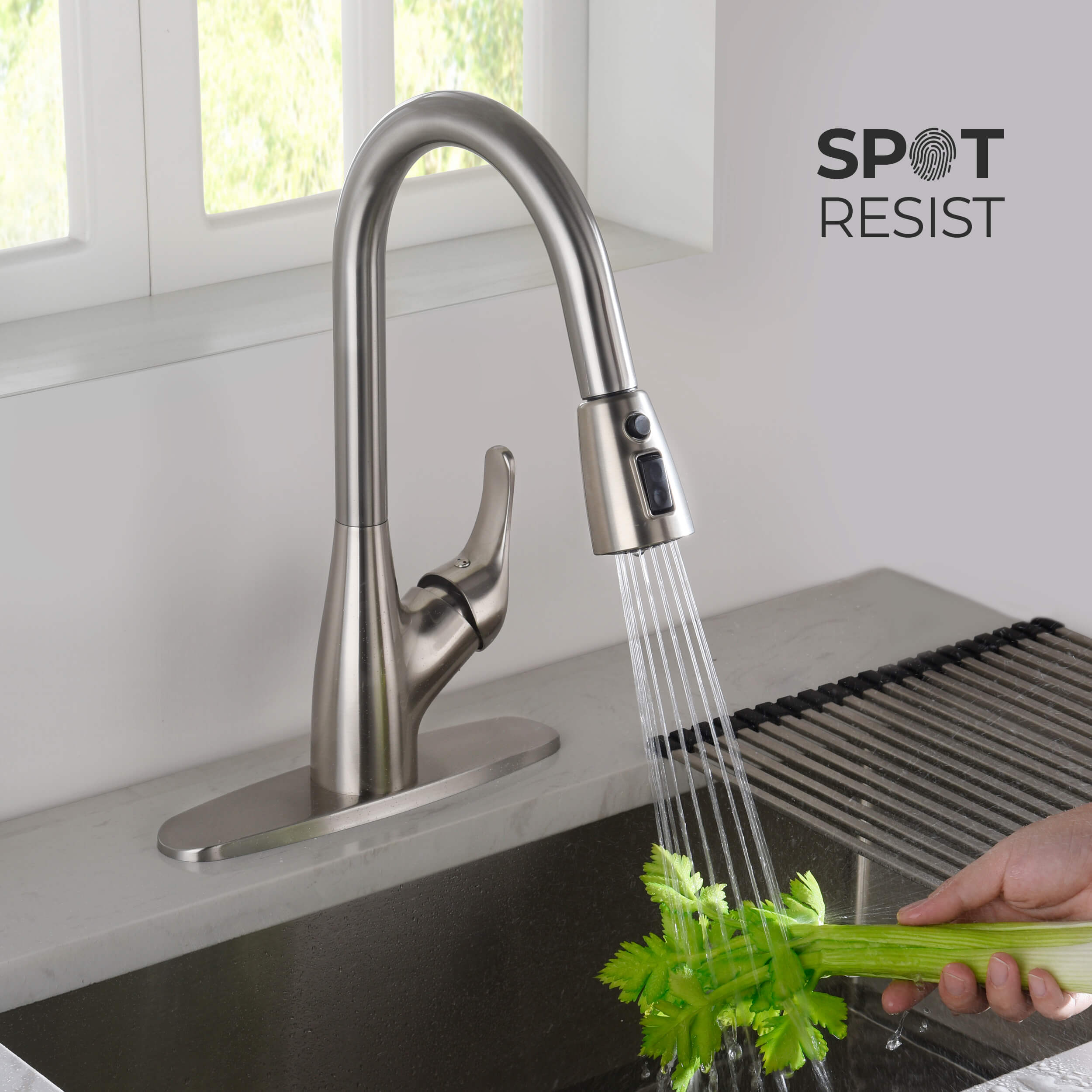 Single Handle Pull Down Kitchen Faucet - F101