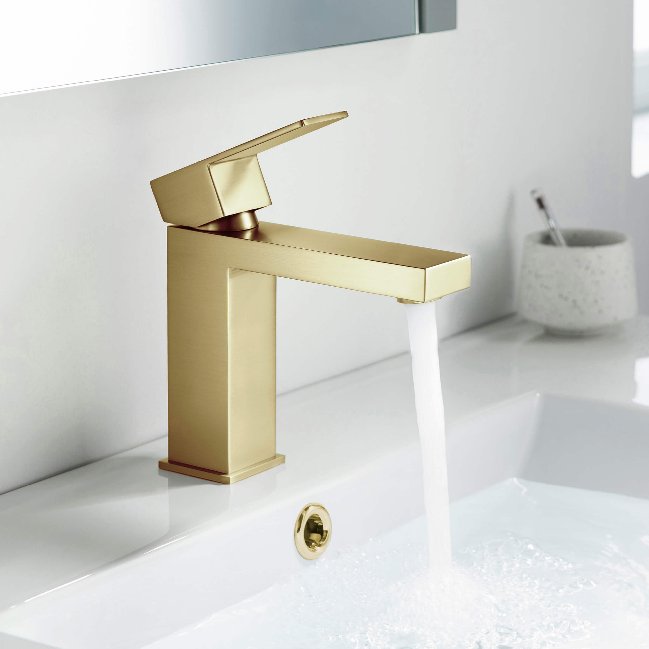 Value Single Handle Bathroom Vanity Sink Faucet with Pop Up Drain – F202