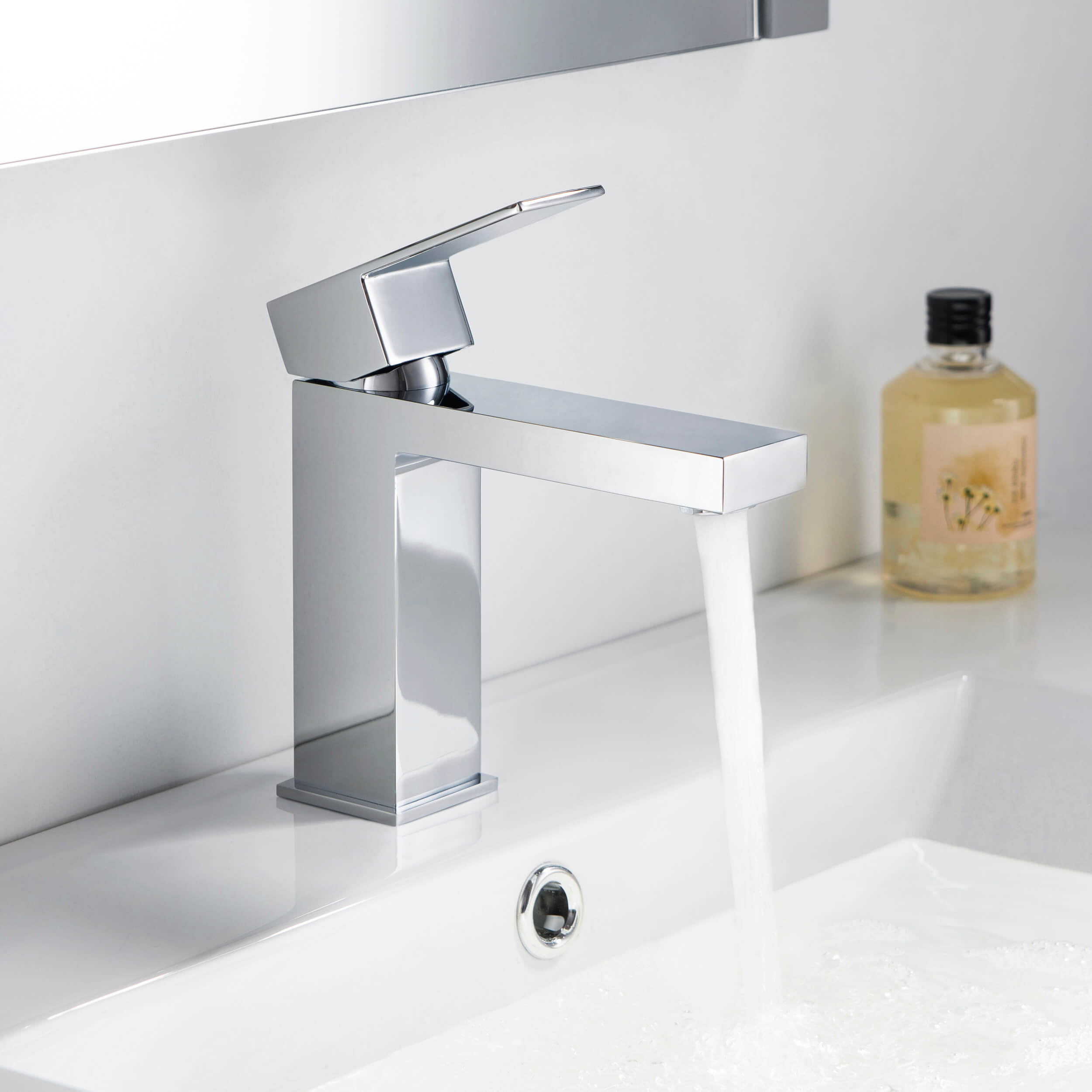 Value Single Handle Bathroom Vanity Sink Faucet with Pop Up Drain – F202