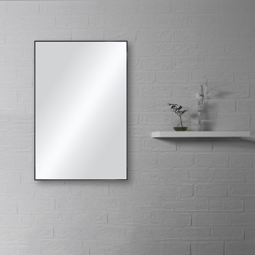 24" x 36" Shatterproof Wall Mount Metal Frame Mirror - FM1-2436