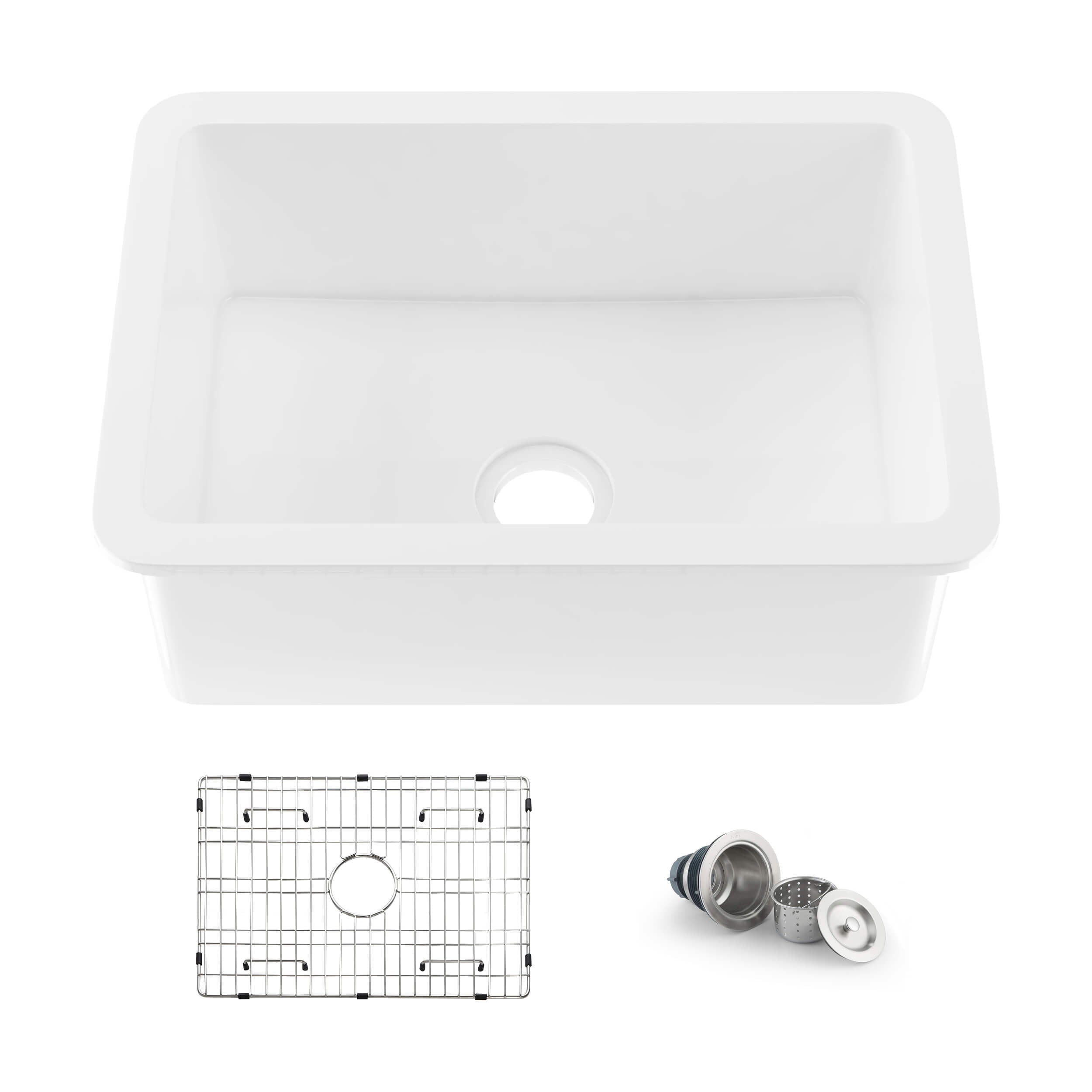 Landis 27″ Fireclay Kitchen Undermount Sink Single Bowl - K2-S27