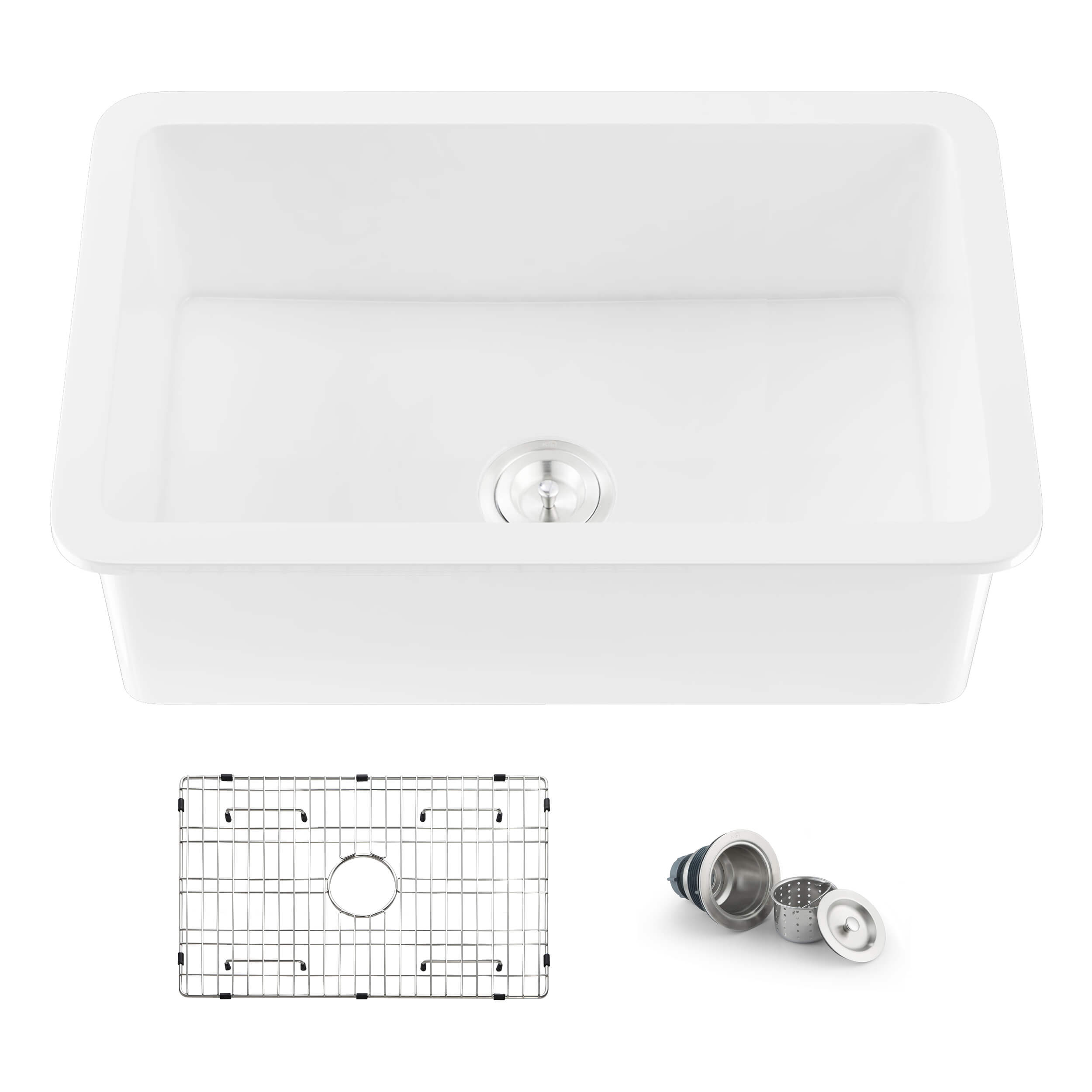 Landis 30″ Fireclay Kitchen Undermount Sink Single Bowl - K2-S30