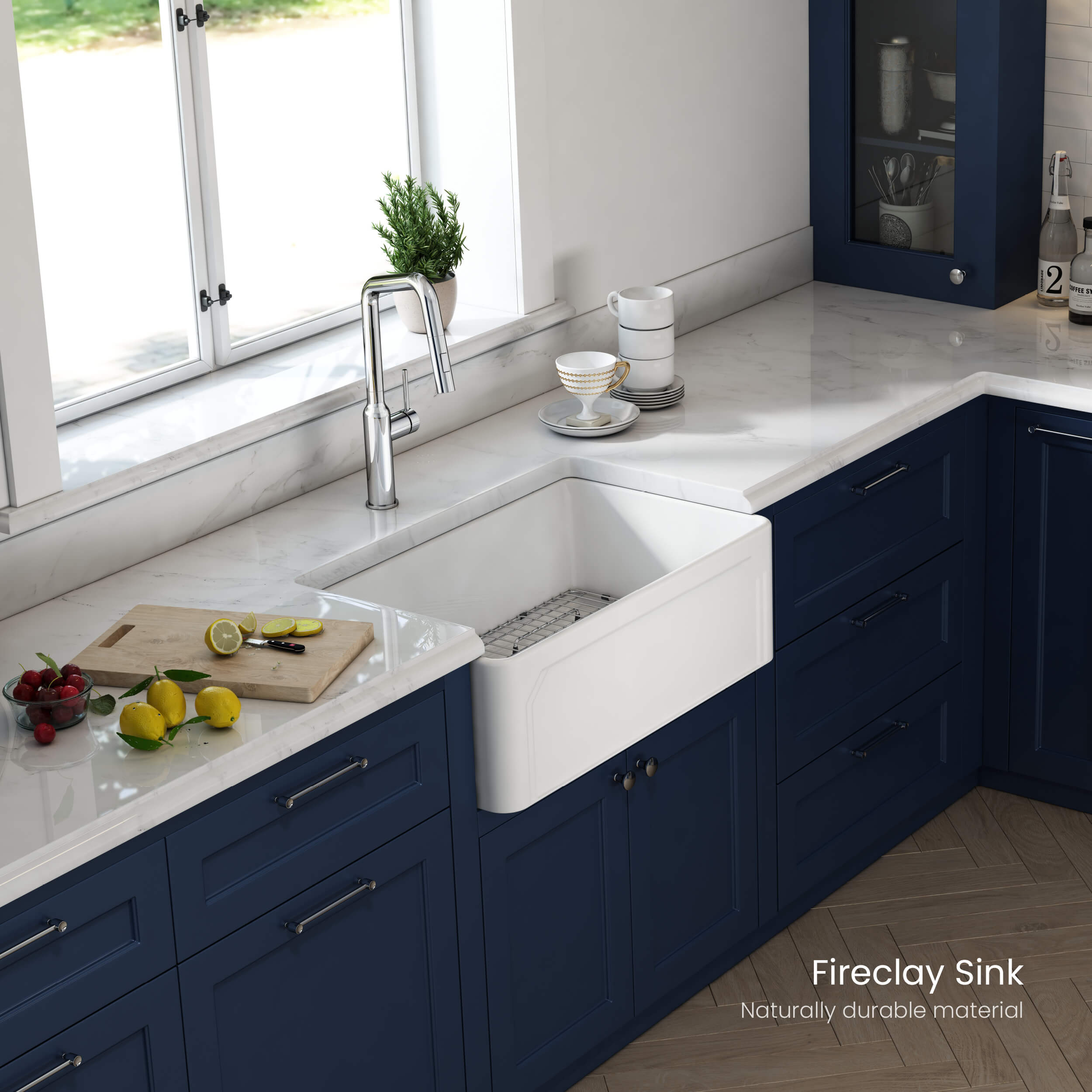 Arch 30″ Farmhouse Kitchen Fireclay Sink - K2-SF30AR