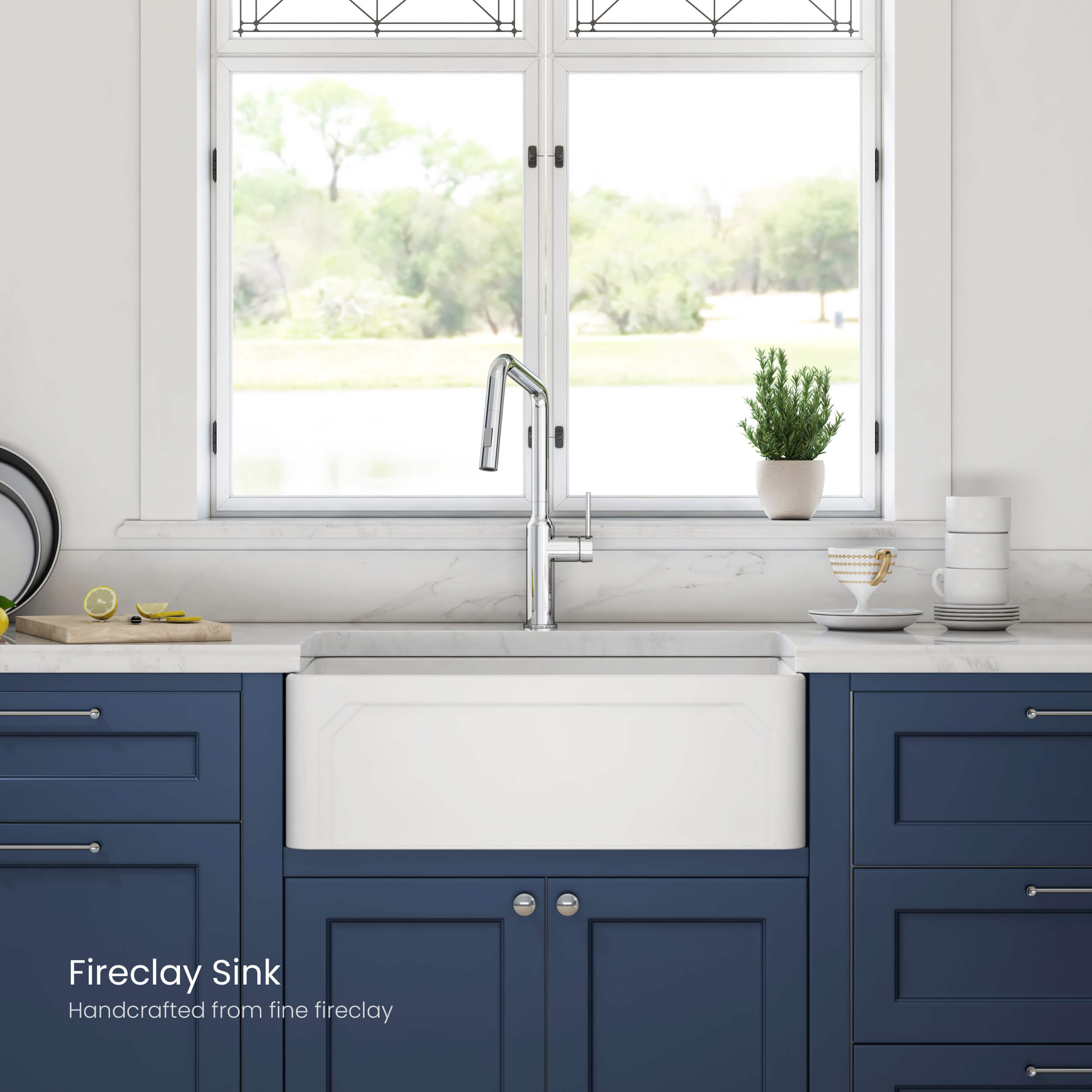 Arch 30″ Farmhouse Kitchen Fireclay Sink - K2-SF30AR