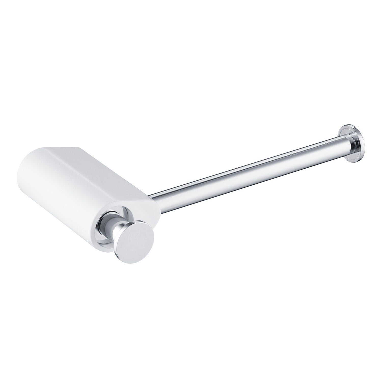 Chrome White Bathroom Hardware Accessory Wall Mounted Tissue Holder with Hook KBA1302