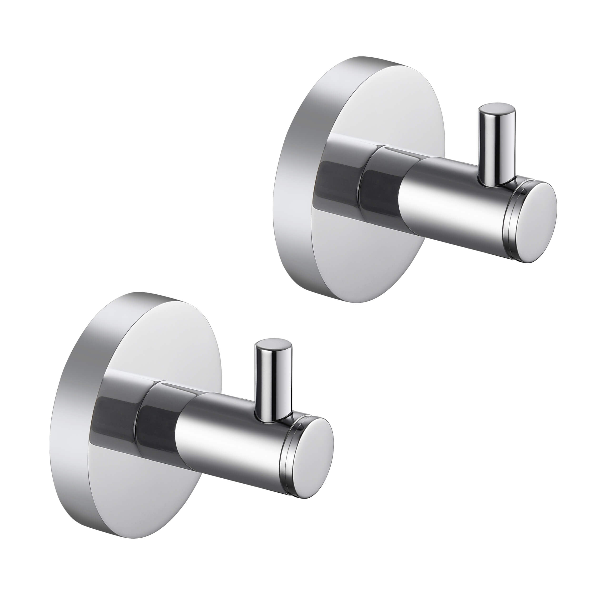 Circular Bathroom Towel & Robe Hook 2-Piece - KBA1401-2PC