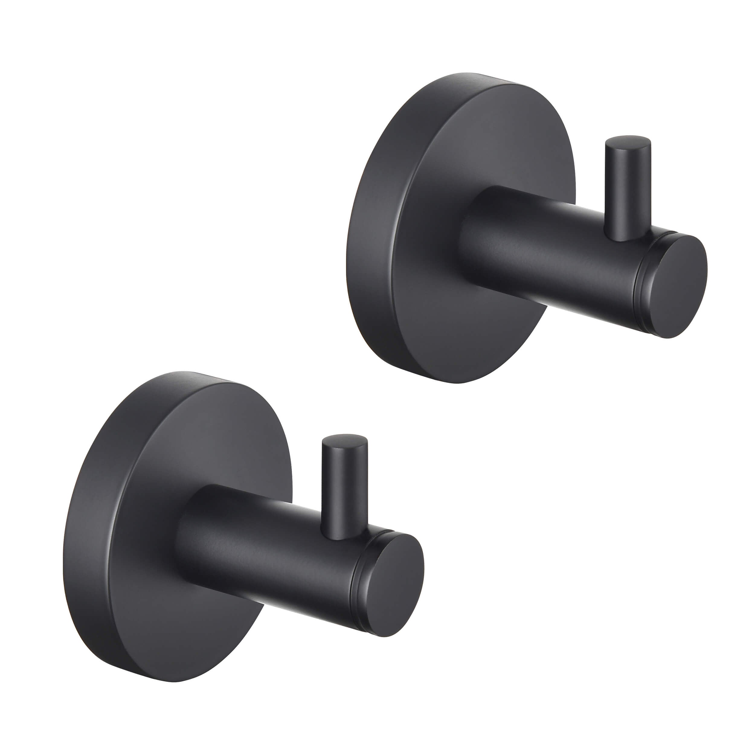 Circular Bathroom Towel & Robe Hook 2-Piece - KBA1401-2PC