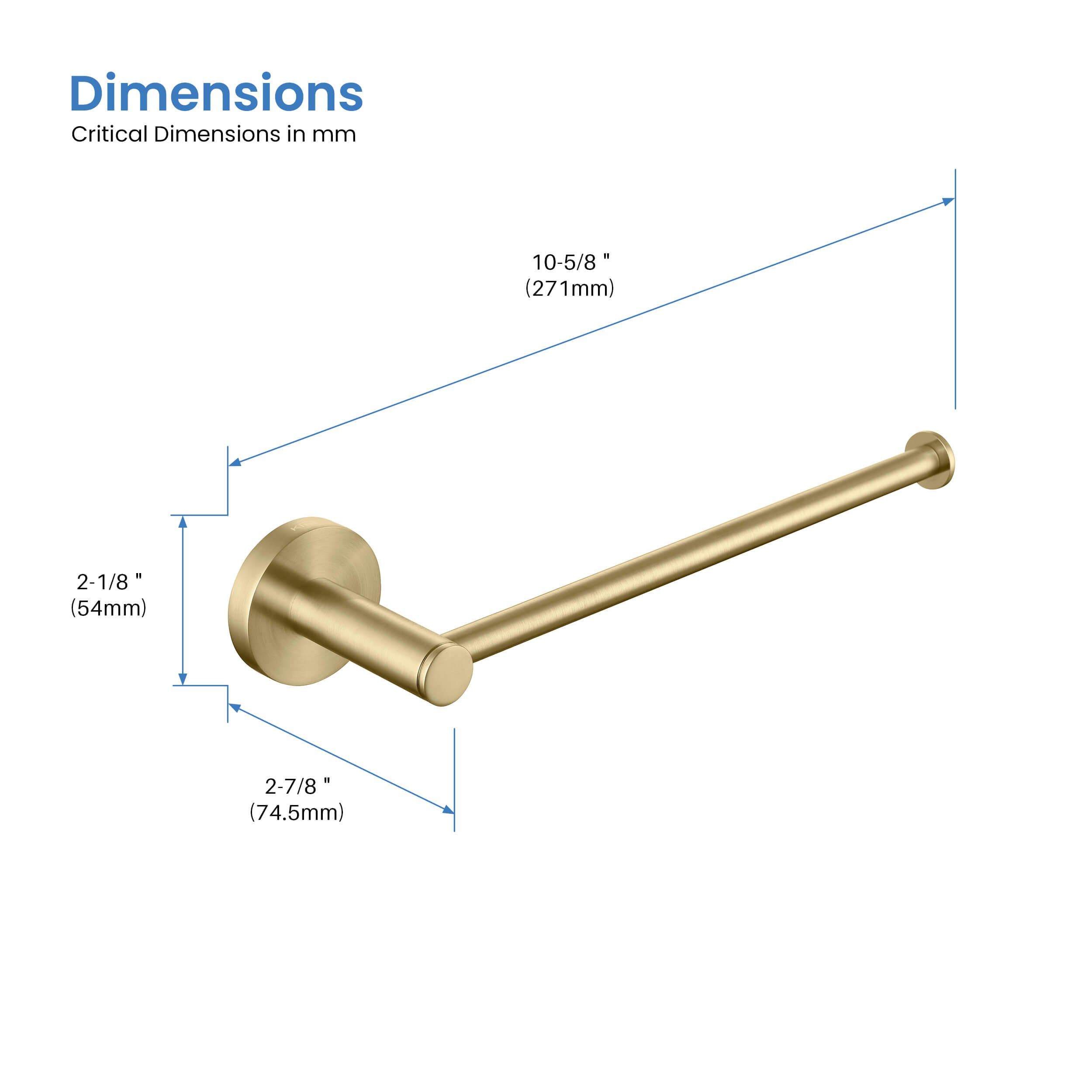 Circular 10 inch Bathroom Towel Holder KBA1403