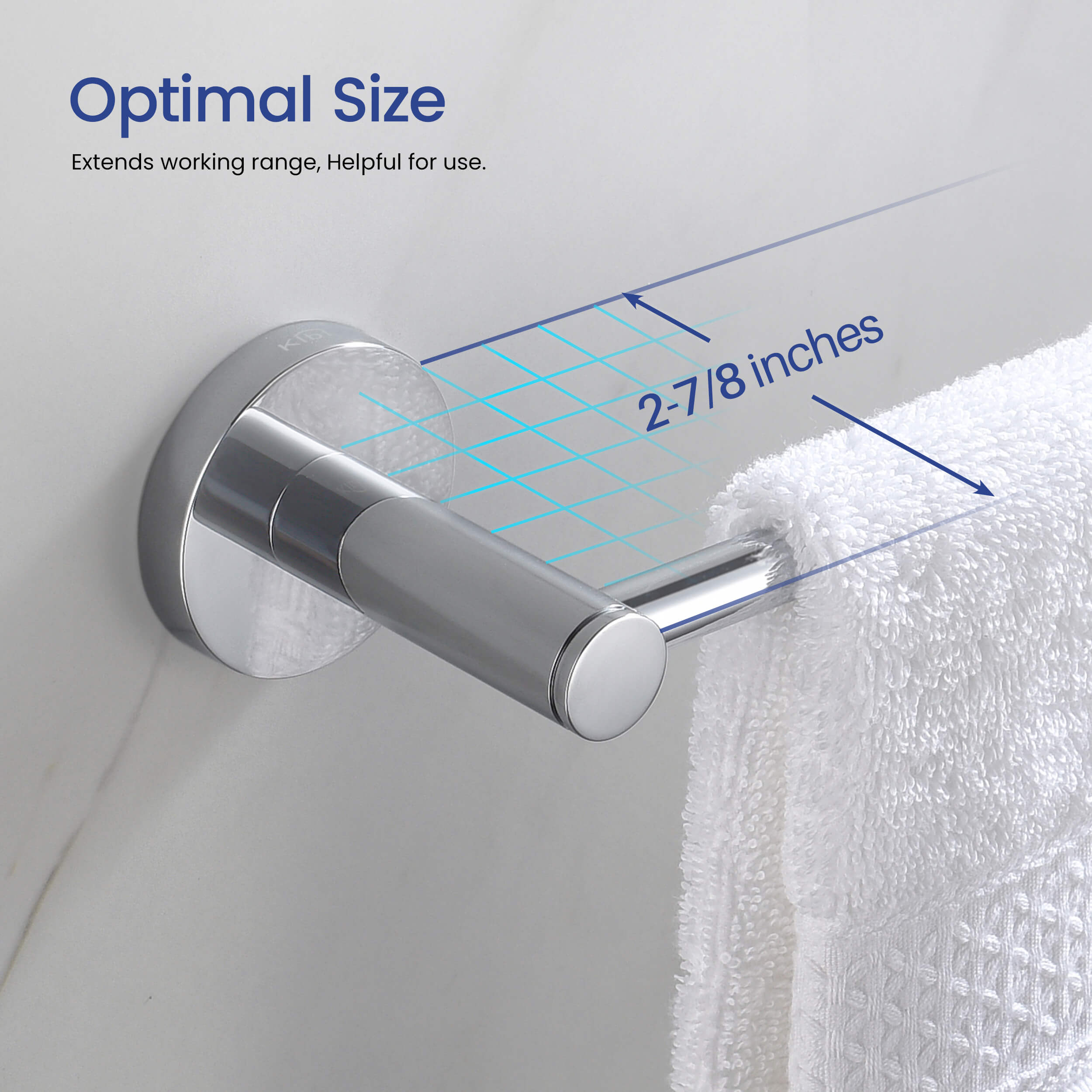 Circular 10 inch Bathroom Towel Holder KBA1403