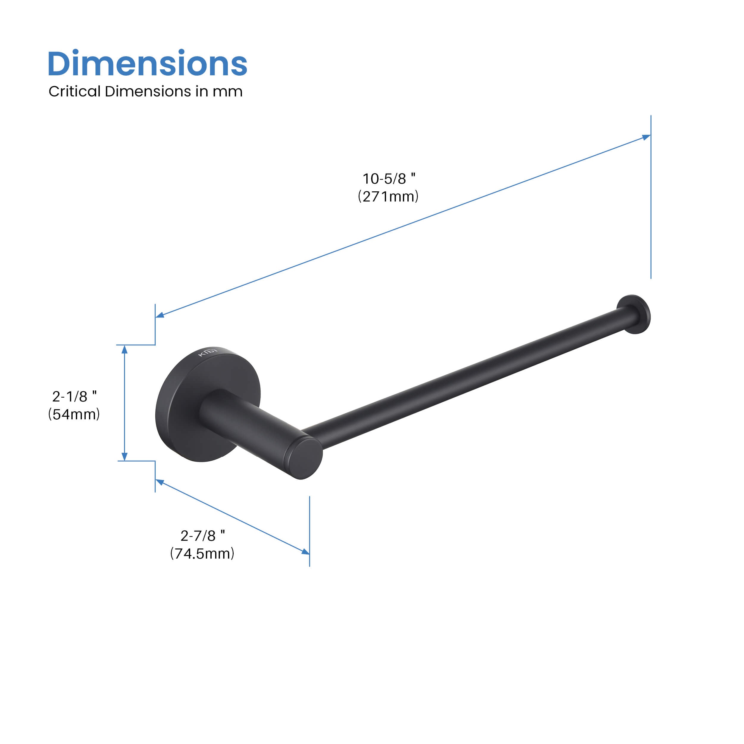 Circular 10 inch Bathroom Towel Holder KBA1403