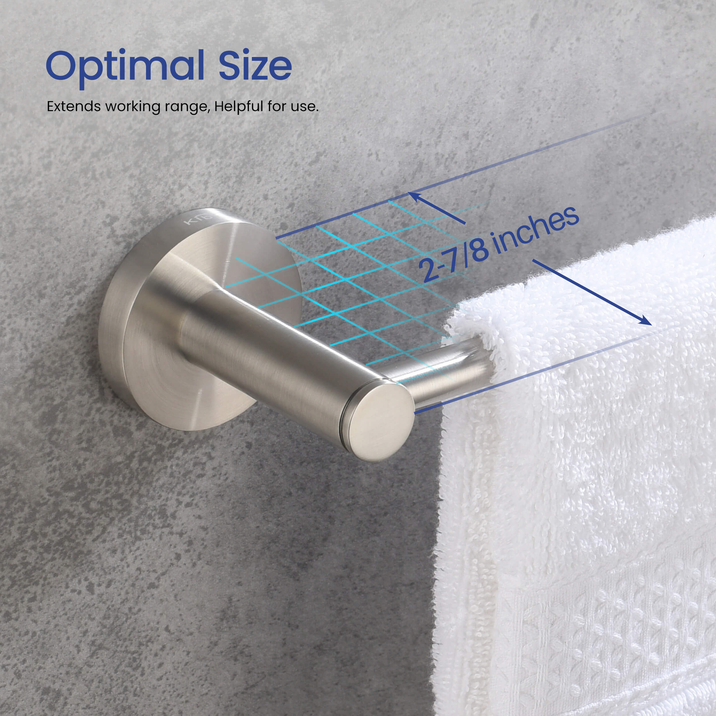 Circular 24 inch Bathroom Towel Bar KBA1404