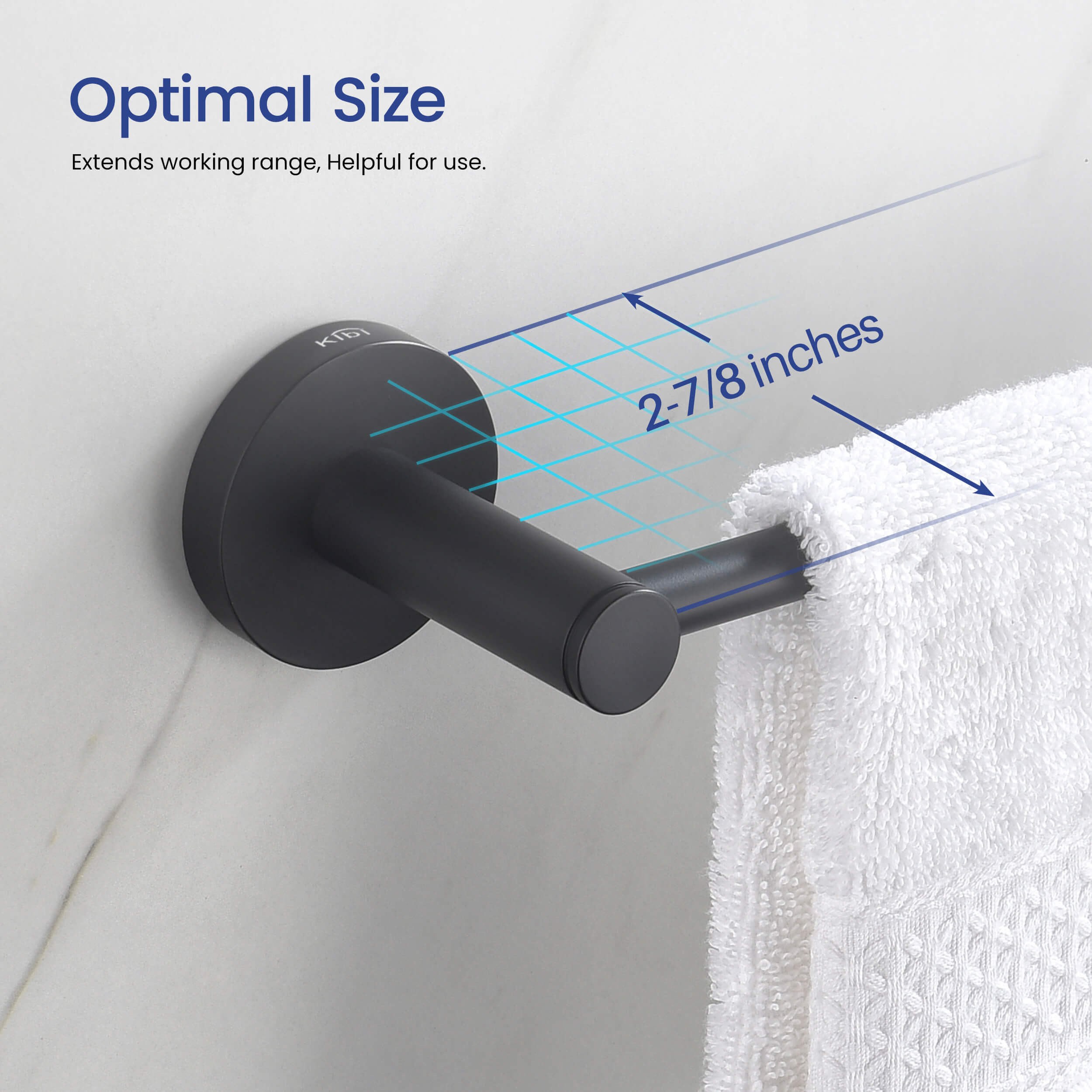 Circular 24 inch Bathroom Towel Bar KBA1404