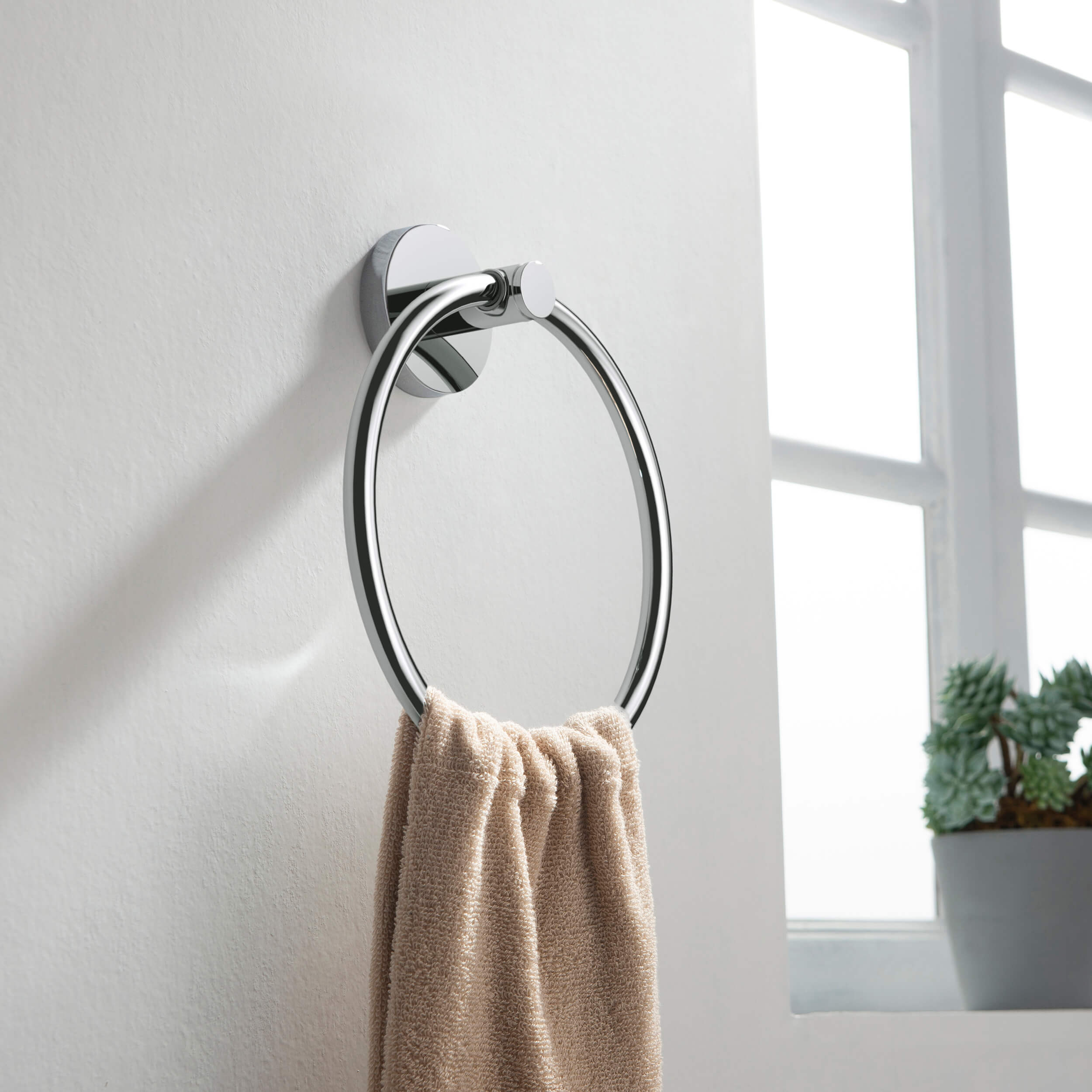 Circular Bathroom Towel Ring KBA1406