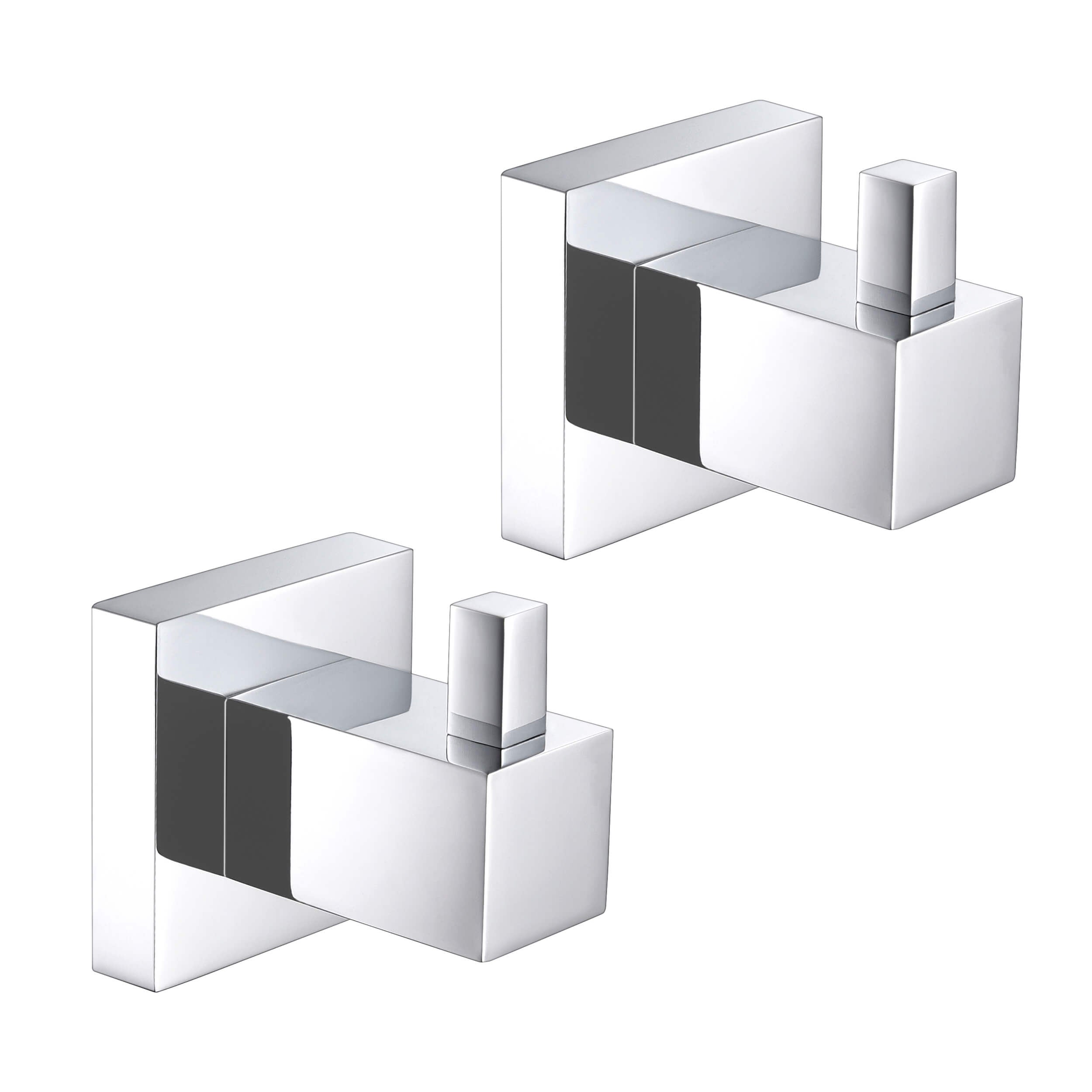 Cube Bathroom Towel & Robe Hook 2-Piece - KBA1501-2PC