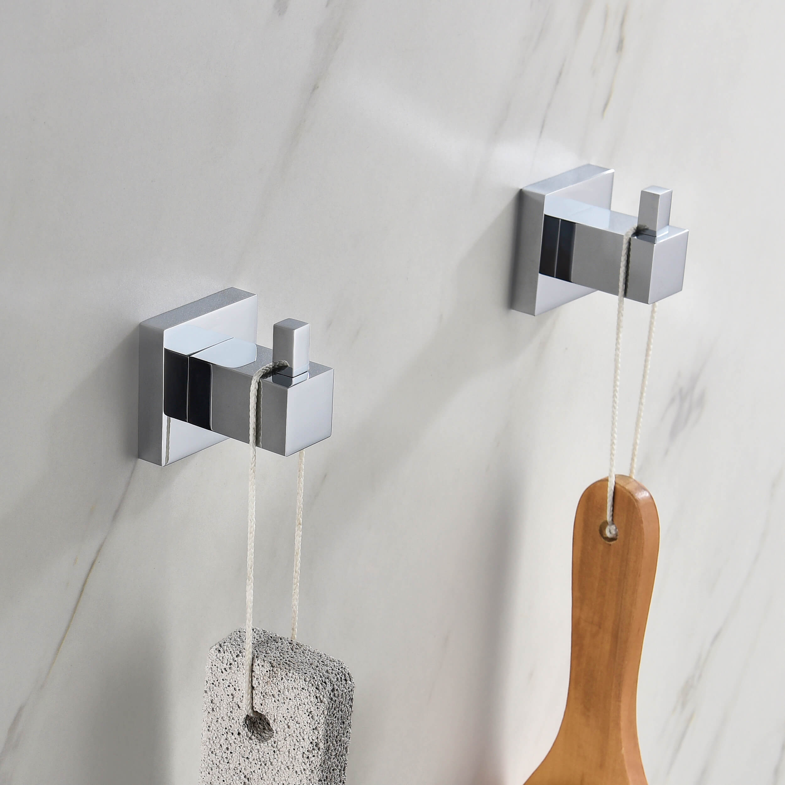 Cube Bathroom Towel & Robe Hook 2-Piece - KBA1501-2PC