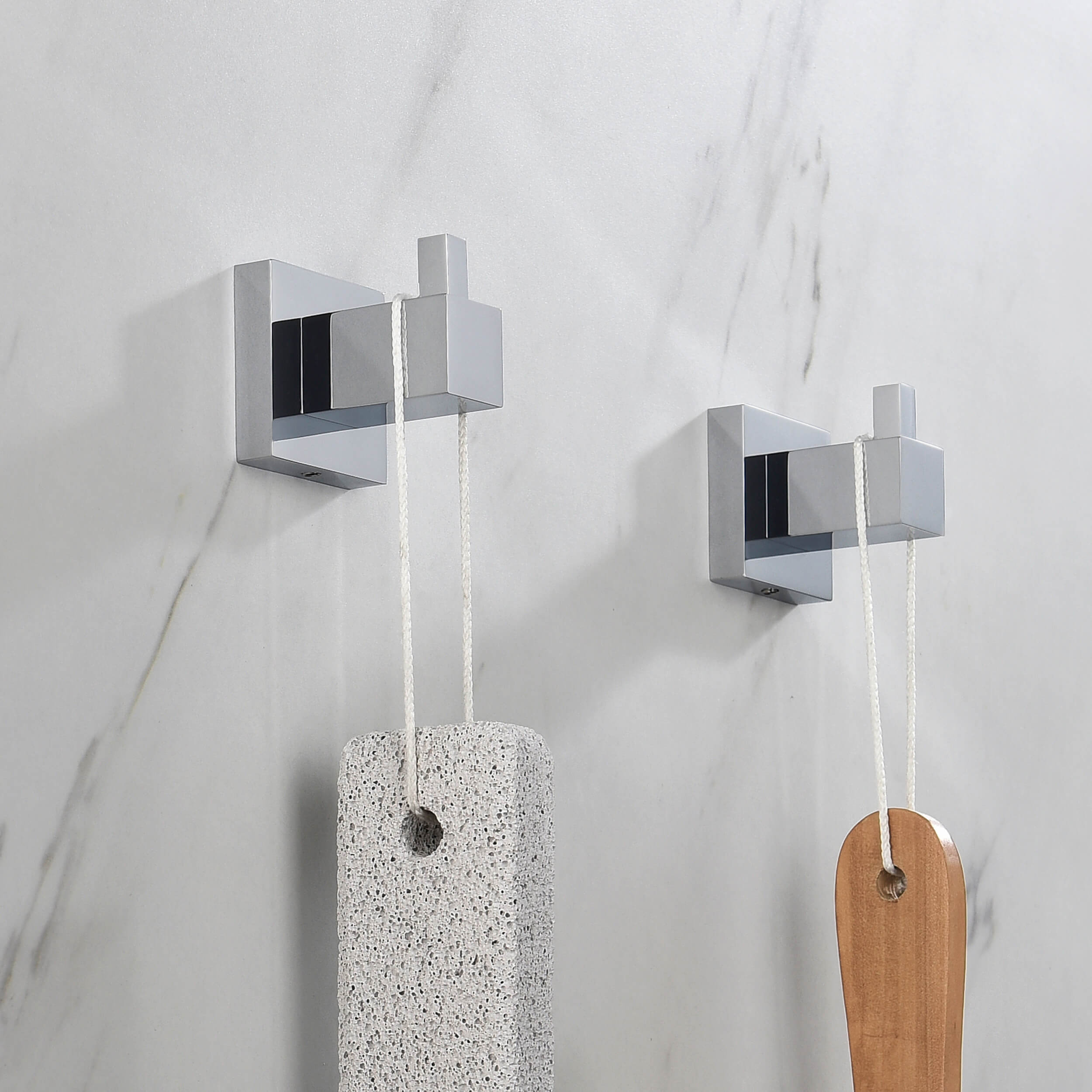 Cube Bathroom Towel & Robe Hook 2-Piece - KBA1501-2PC