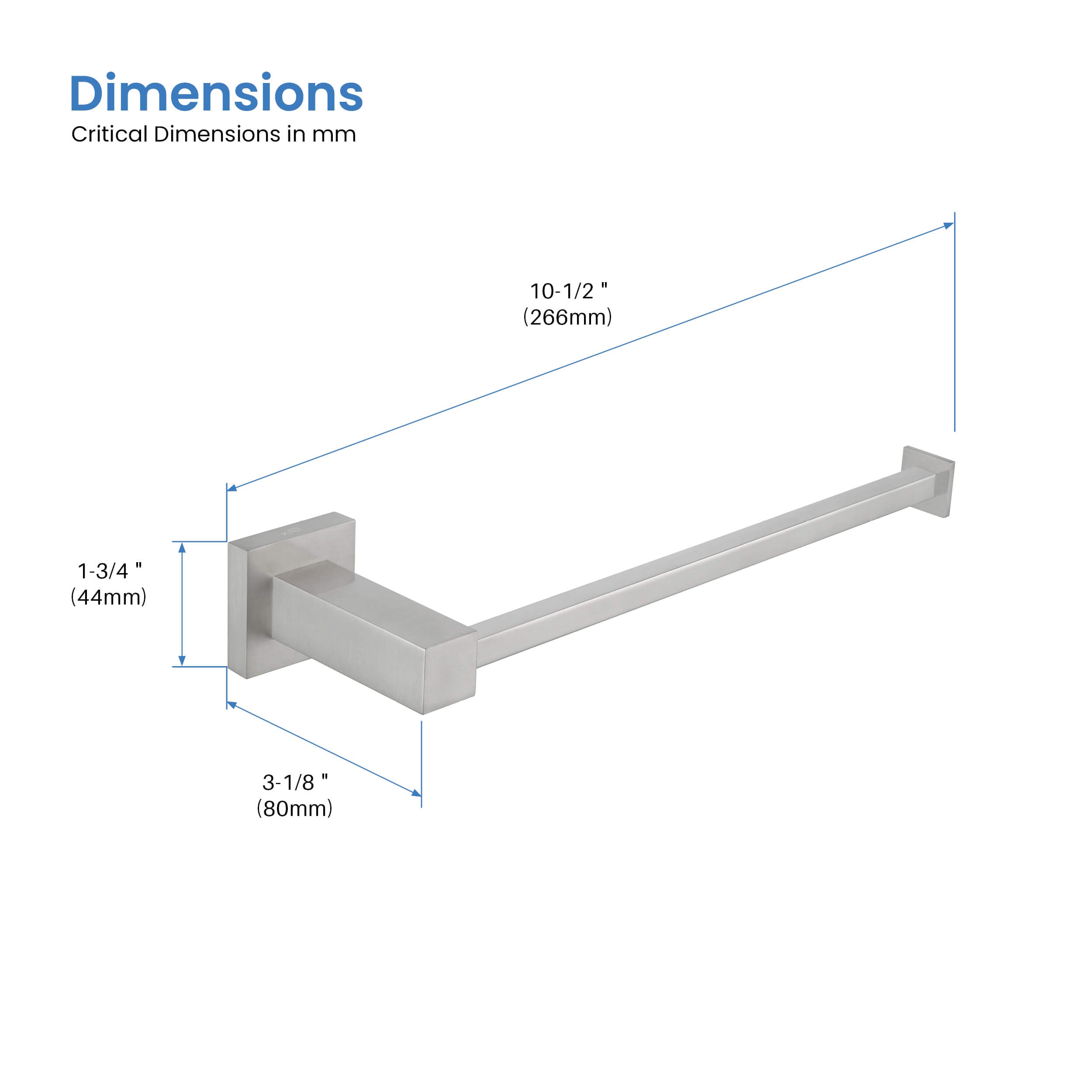 Cube 10 inch Bathroom Towel Holder KBA1503