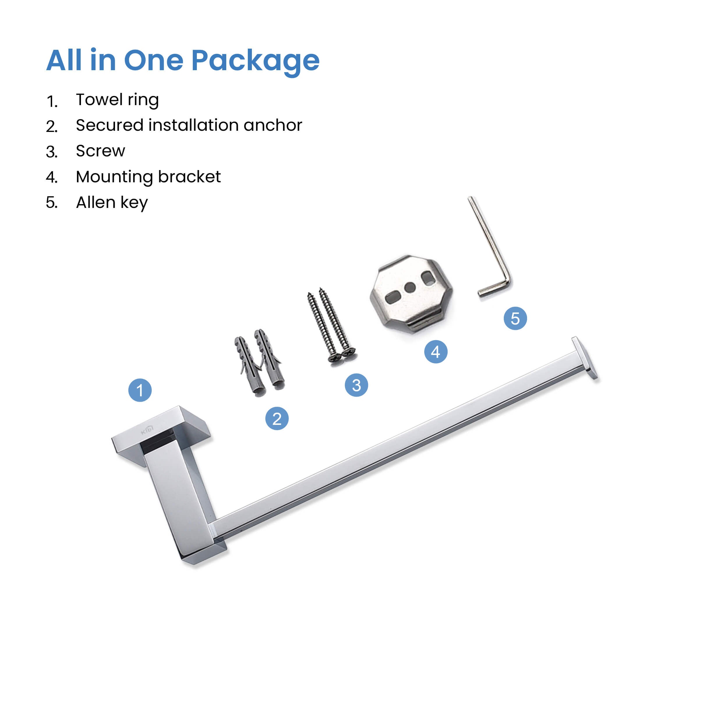 Cube 10 inch Bathroom Towel Holder KBA1503