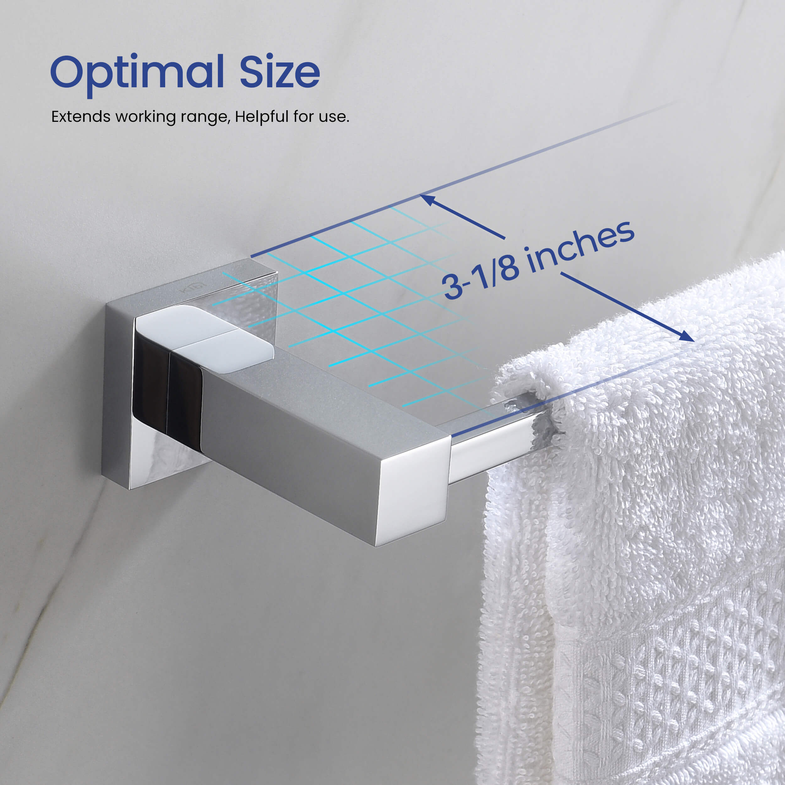 Cube 10 inch Bathroom Towel Holder KBA1503