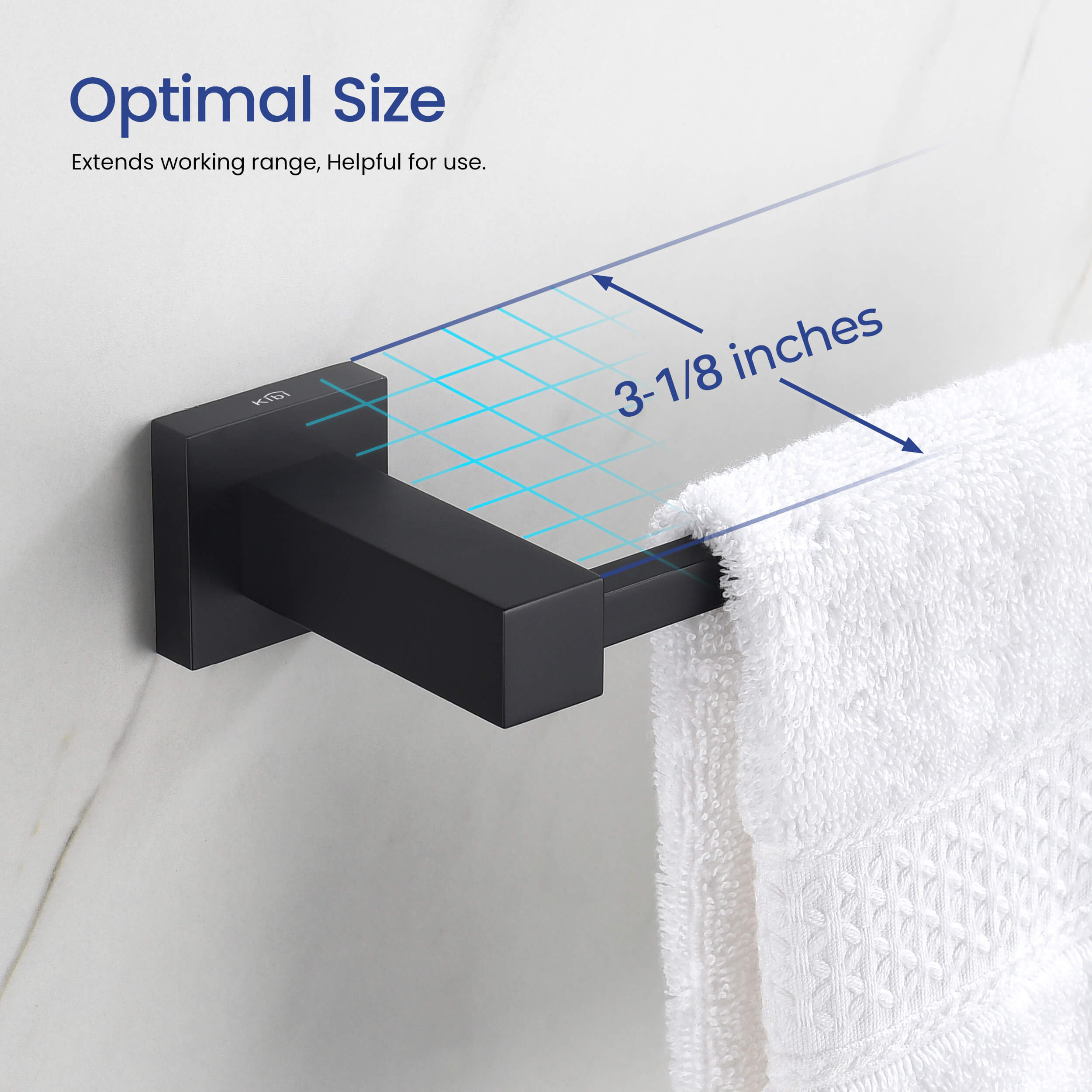 Cube 10 inch Bathroom Towel Holder KBA1503