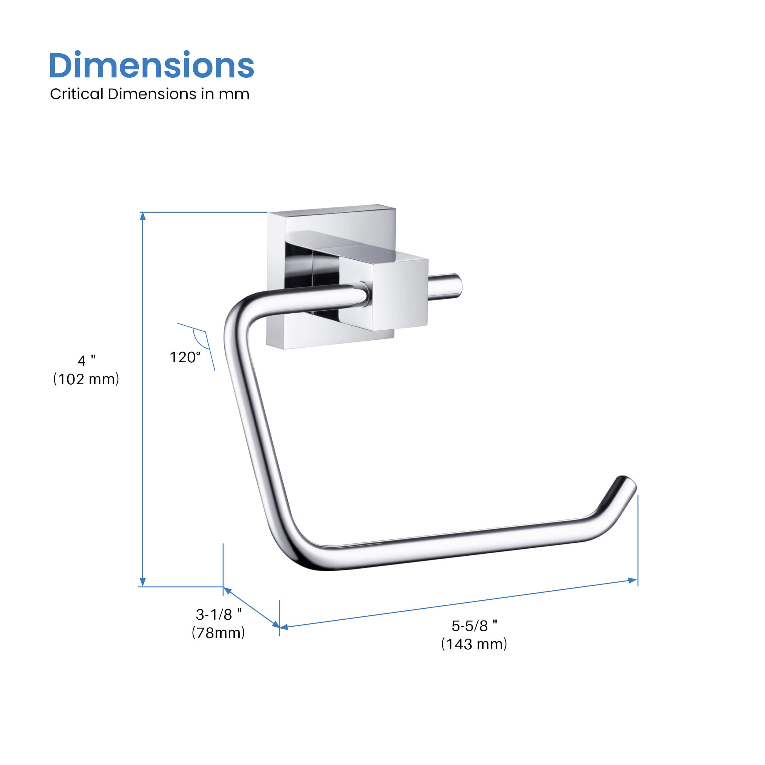 Cube Bathroom Toilet Paper Holder KBA1505