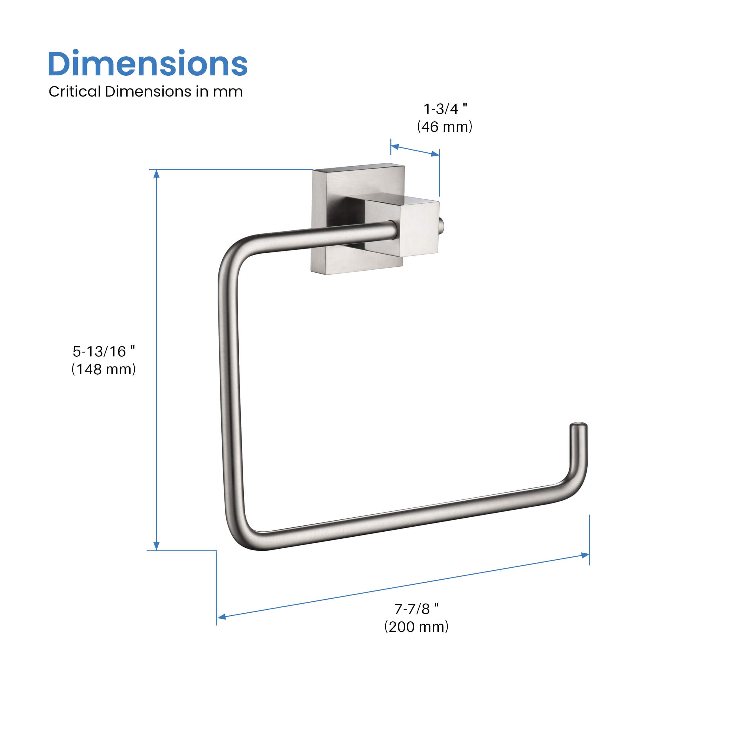 Cube Bathroom Towel Ring  KBA1506