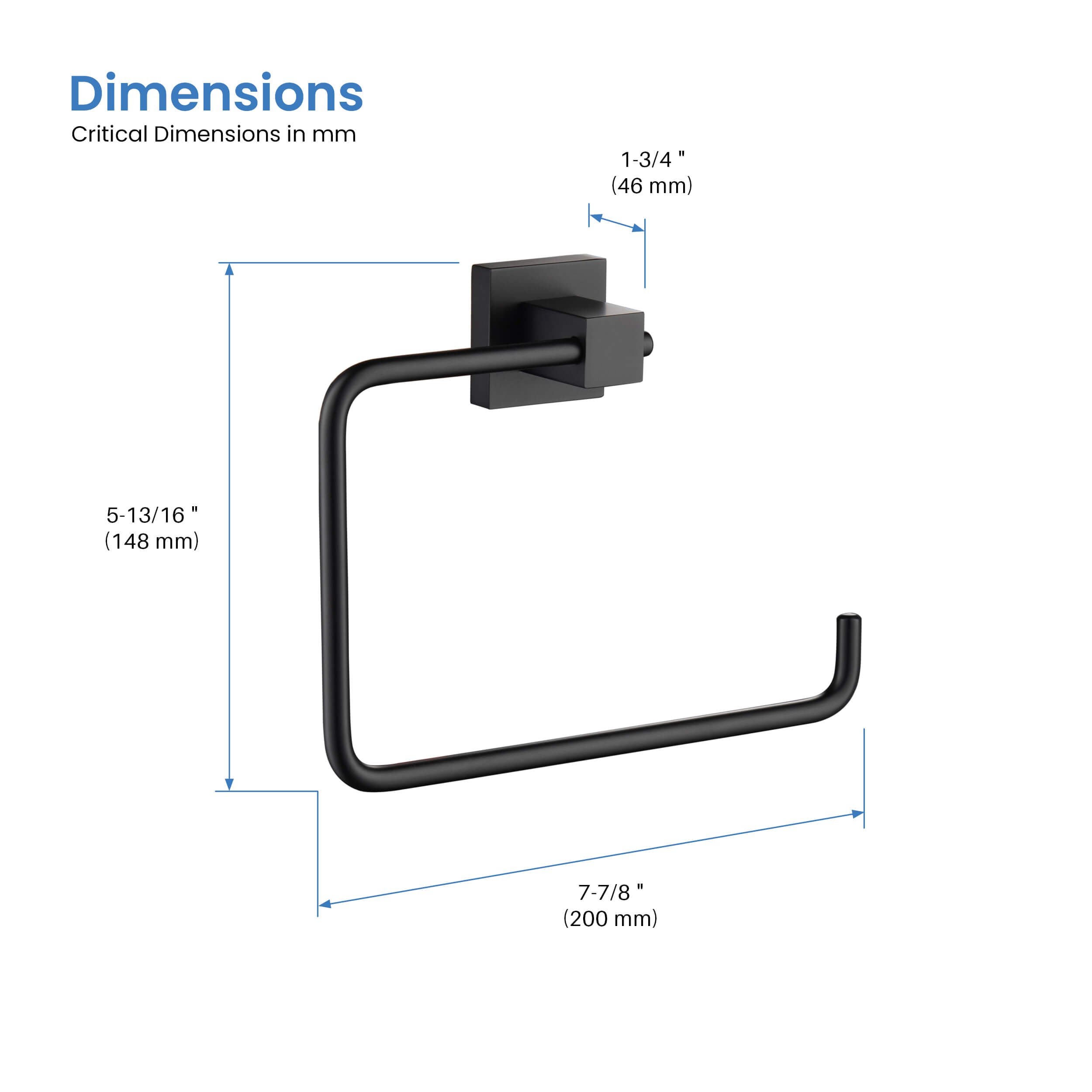 Cube Bathroom Towel Ring  KBA1506