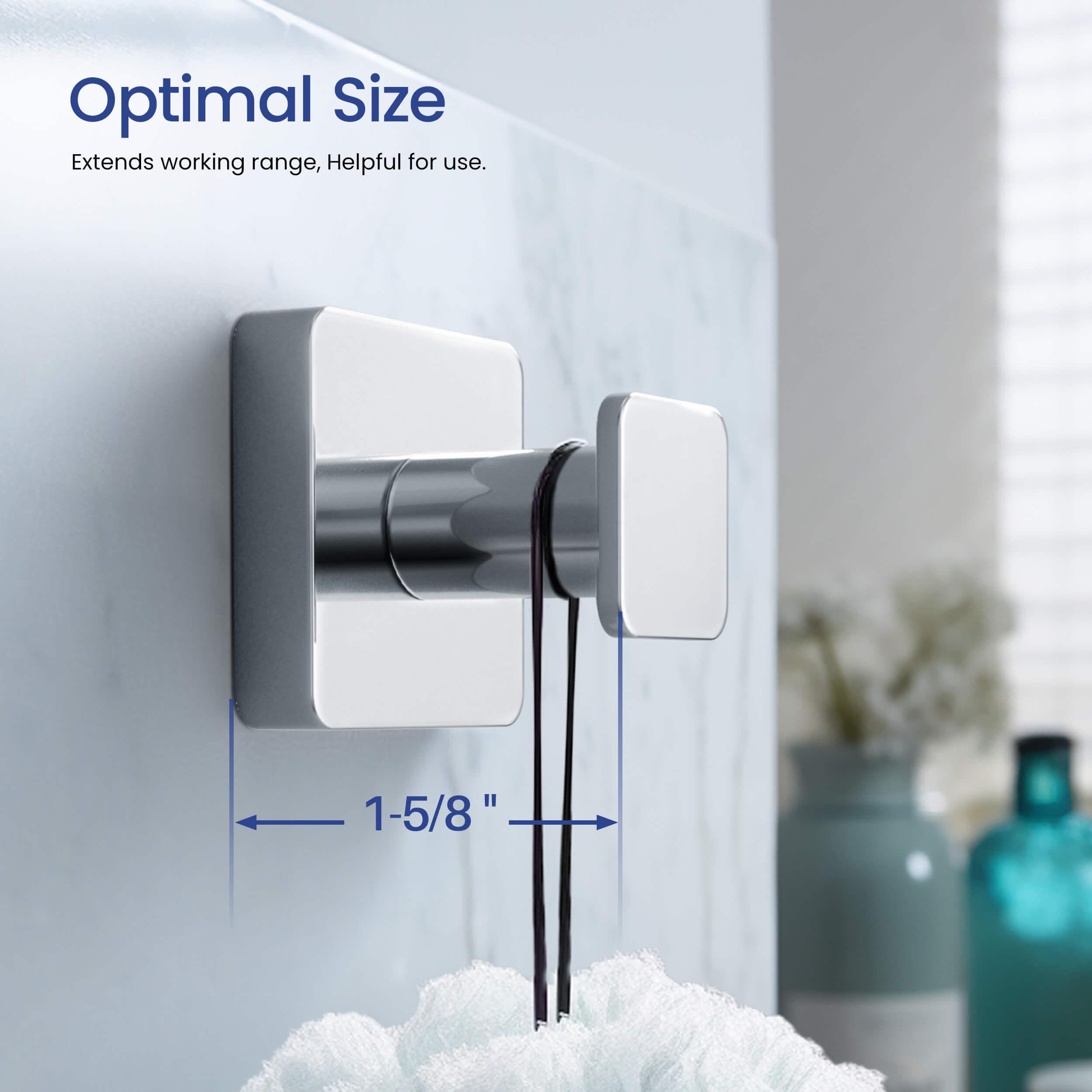 Blaze Bathroom Towel & Robe Hook 3-Piece - KBA1601-3PC