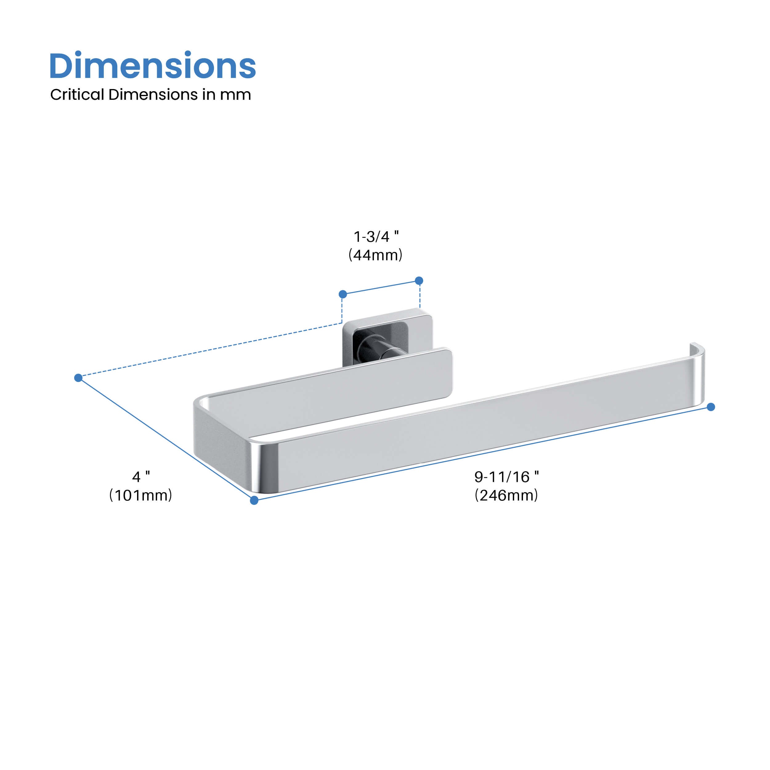 Blaze 10 inch Bathroom Towel Holder KBA1603