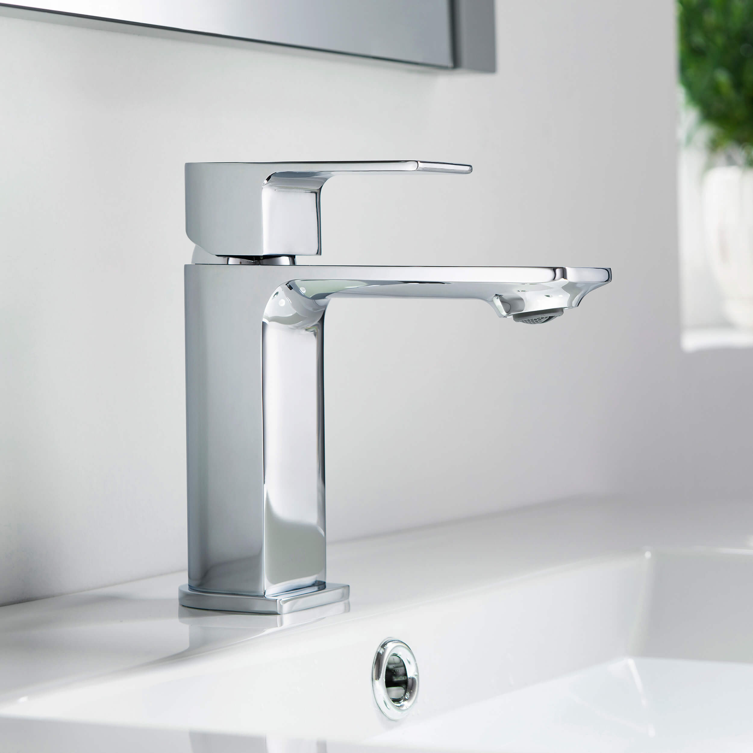 Mirage Brass Single Handle Bathroom Vanity Sink Faucet - C-KBF1001-KPW100