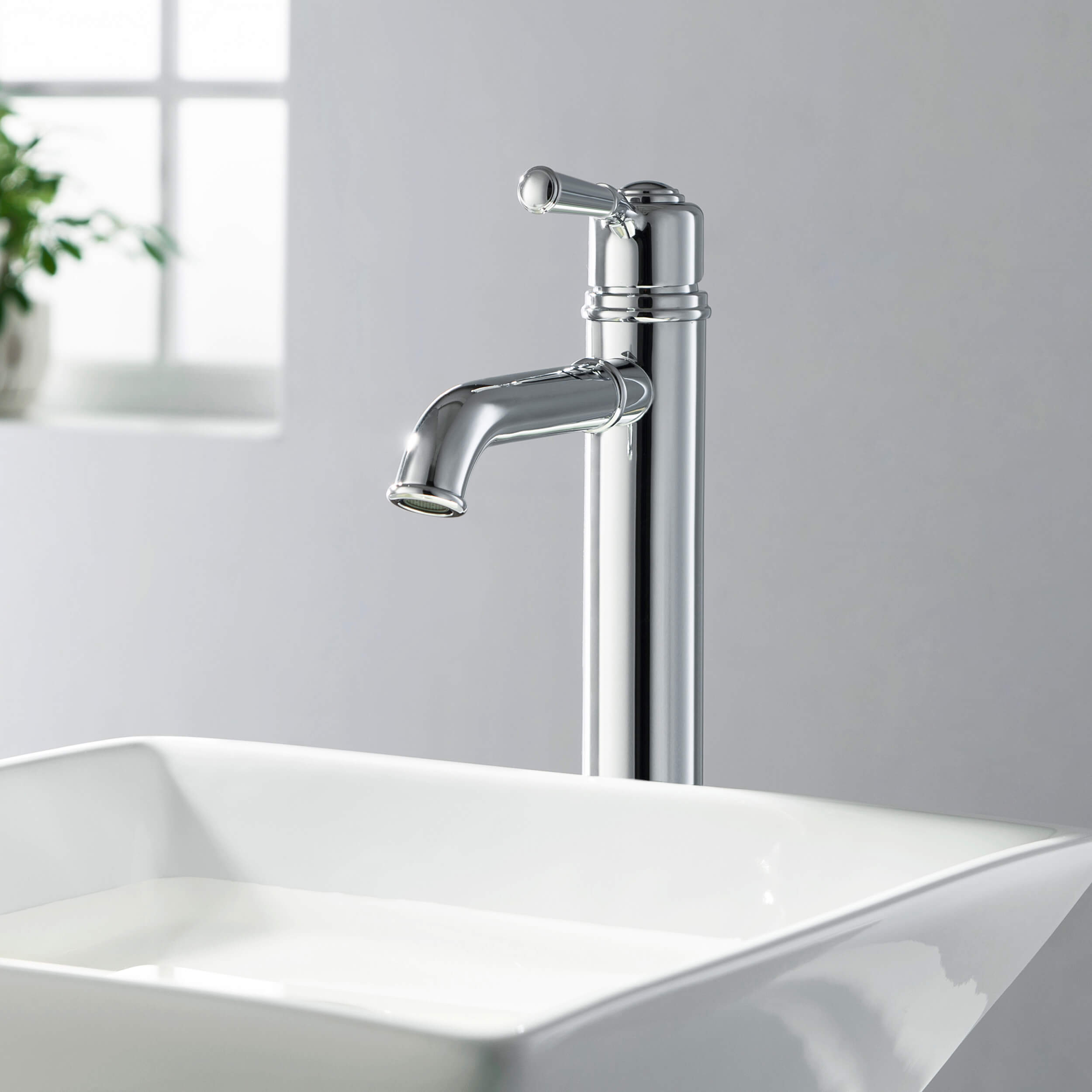 Victorian Single Handle Bathroom Vessel Sink Faucet with Pop Up Drain C-KBF1013-KPW101