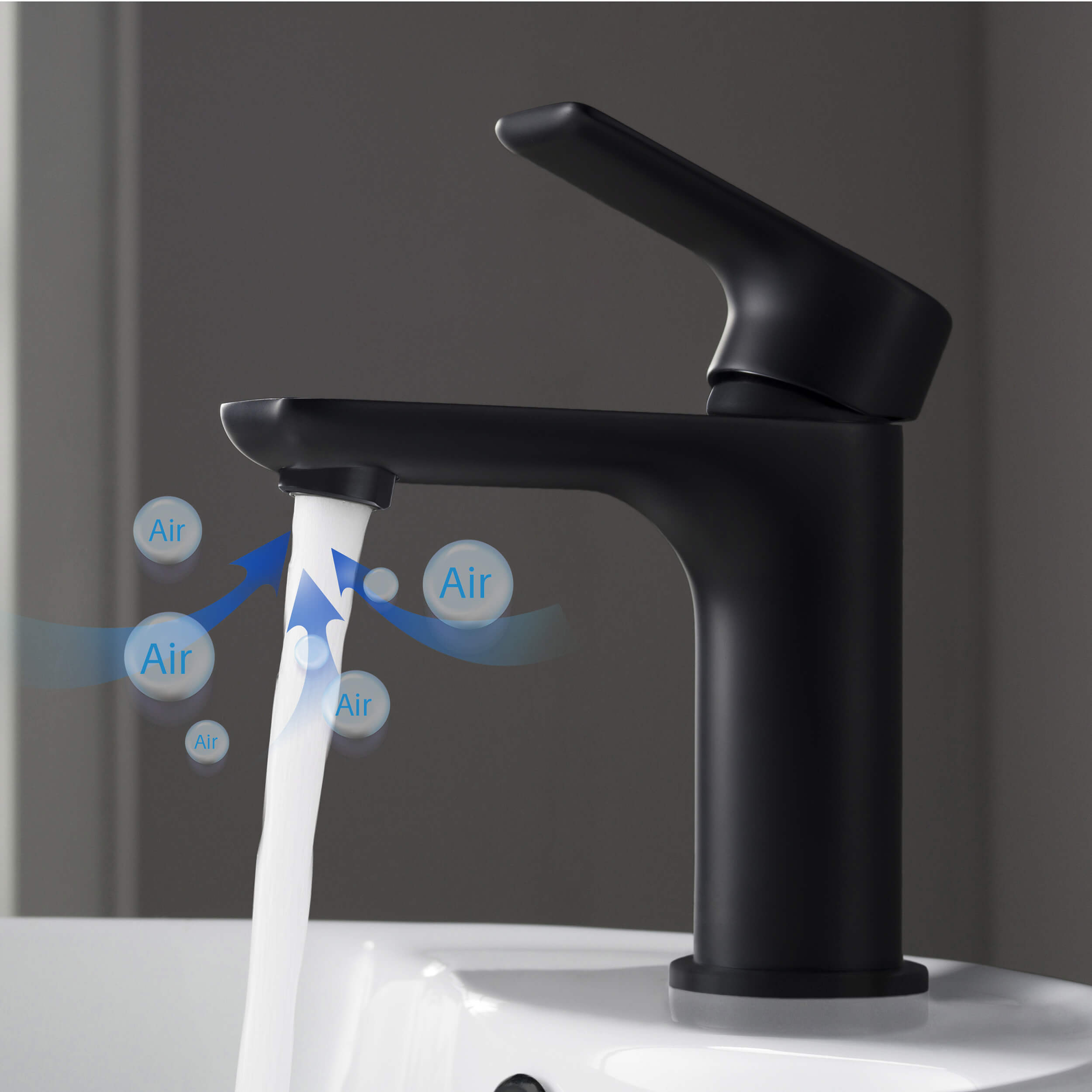 Tender Single Handle Bathroom Vanity Sink Faucet with Pop Up Drain C-KBF1019-KPW100