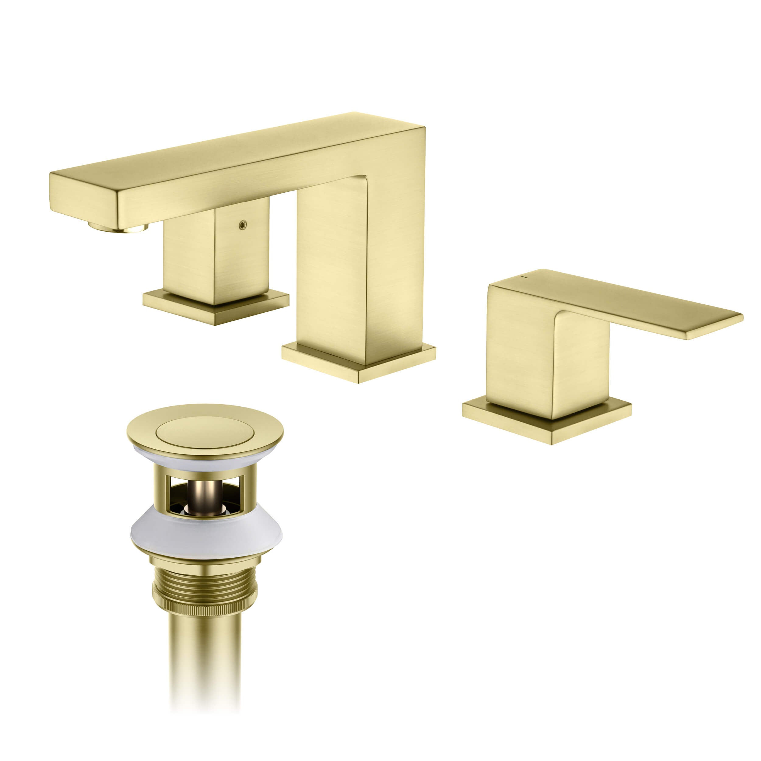 Cube 8" Bathroom Sink Widespread Faucet with Drain Assembly  KBF1024