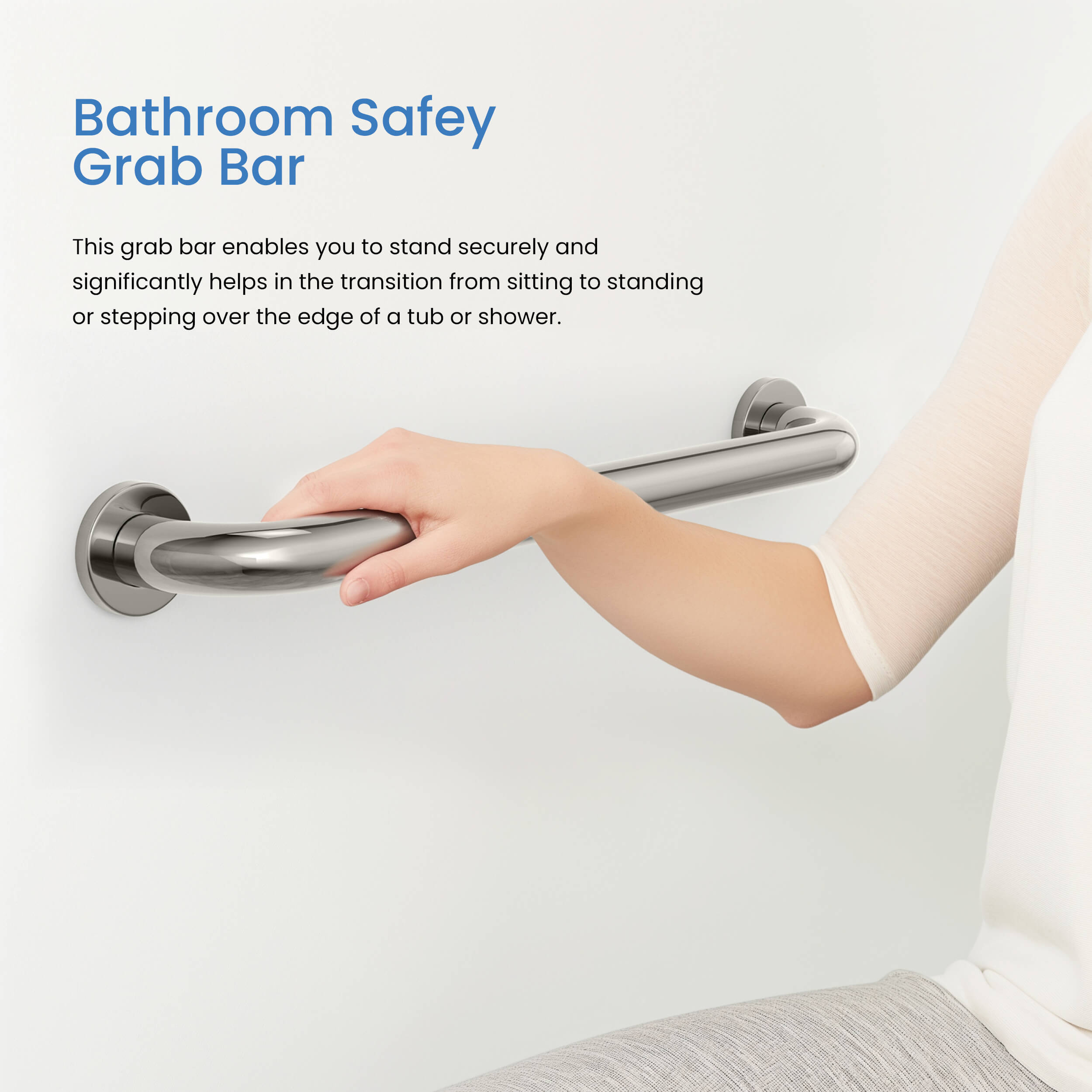 36-Inch Stainless Steel Bathroom Safety Grab Bar – KGB1036