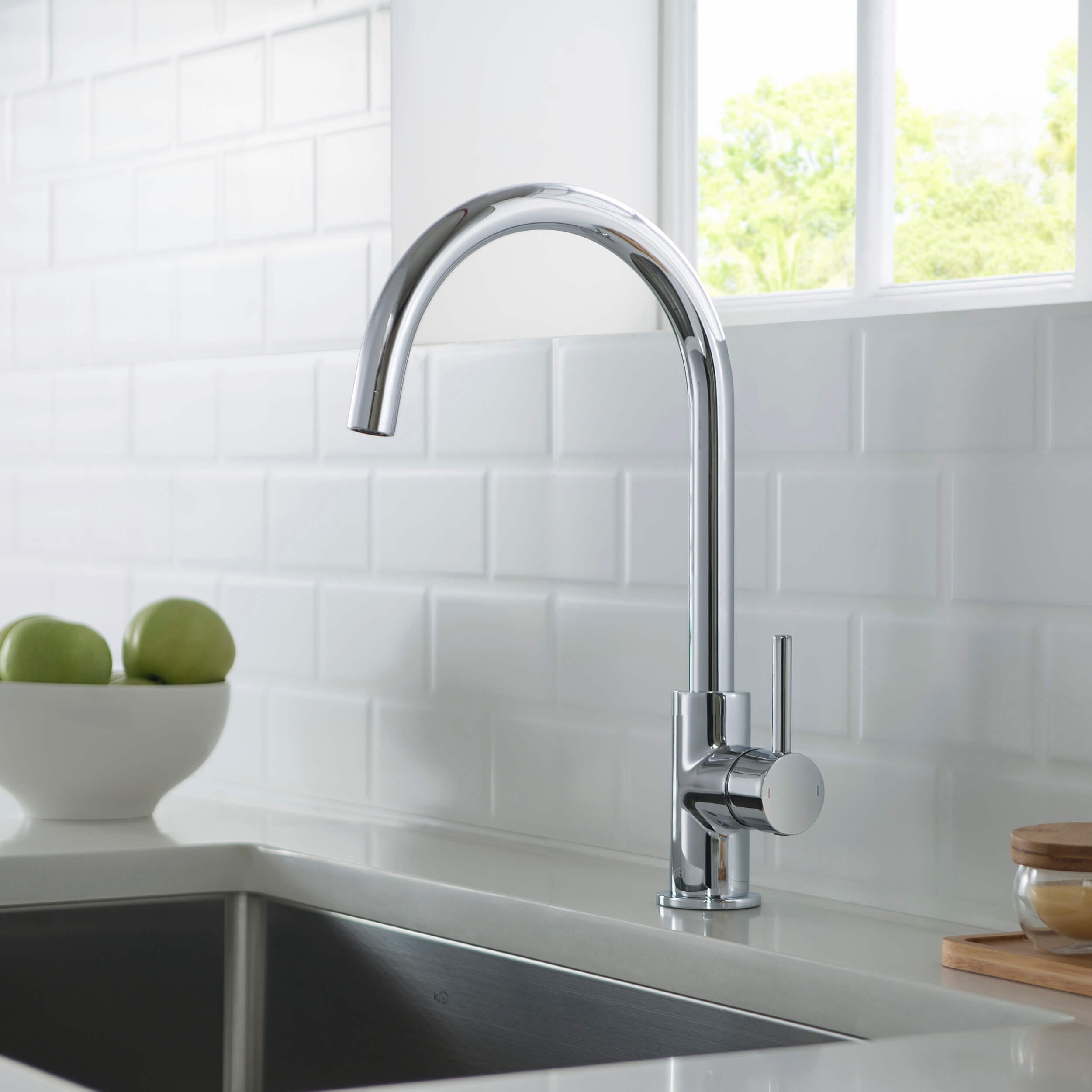 Lowa Single Handle High Arc Kitchen Bar Sink Faucet – KKF2001